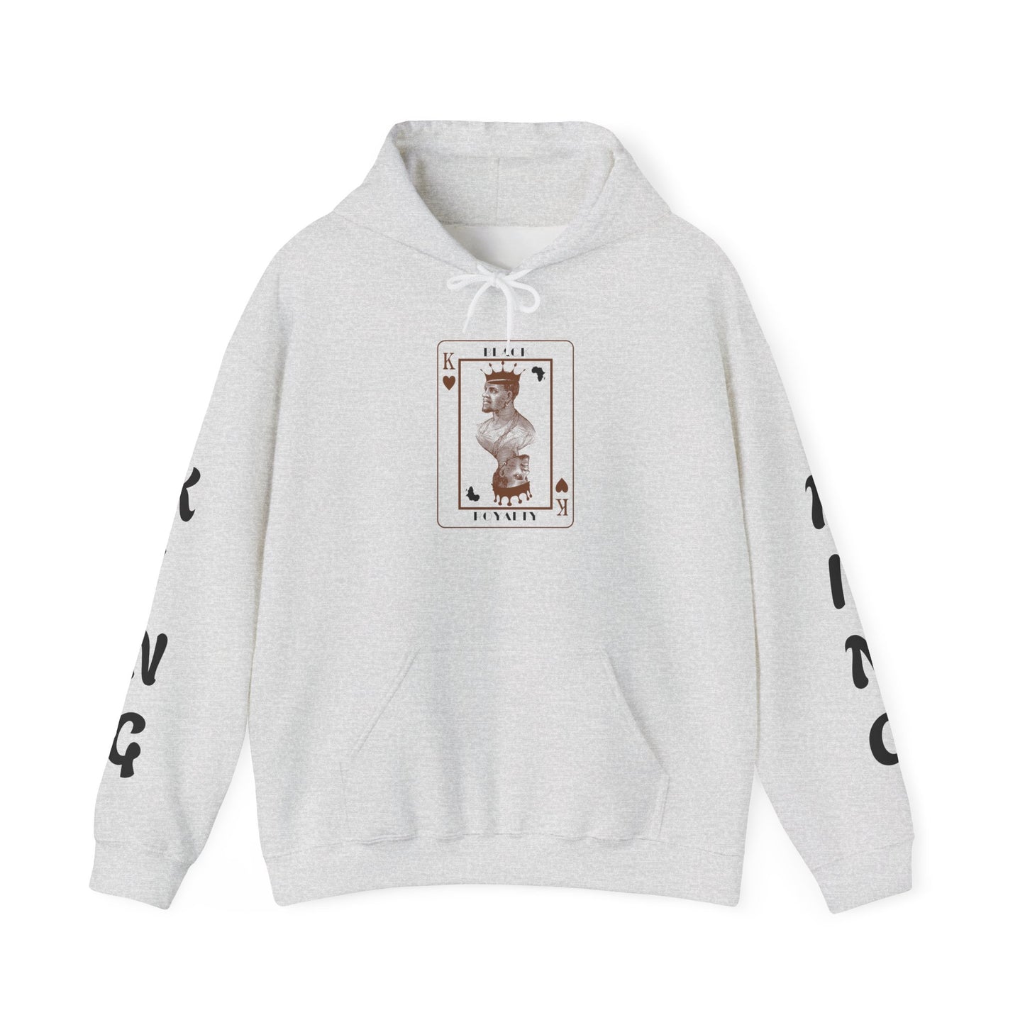 King of Hearts Hoodie — Classical Sculpture Playing Card Sweatshirt