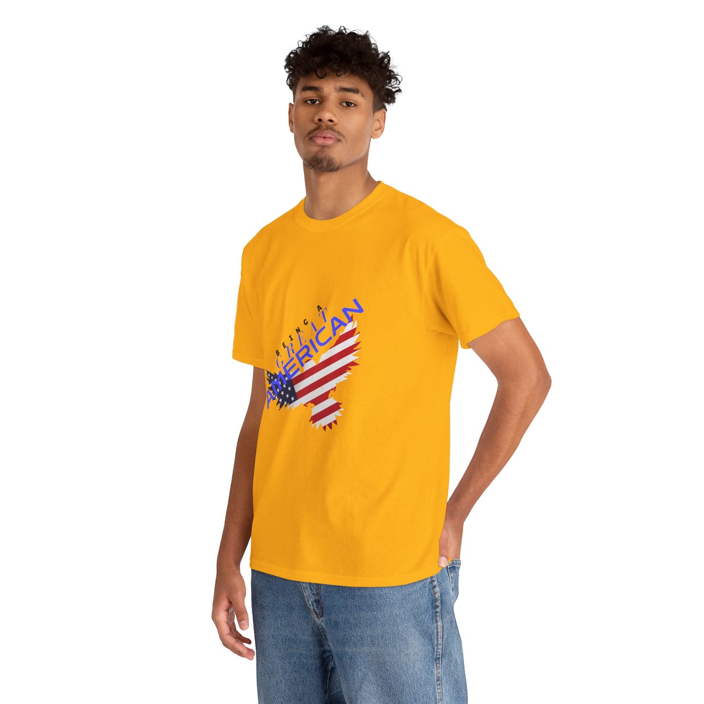 Patriotic American Flag Tee | Unisex Cotton Shirt, American Pride, Casual Summer Wear, Being a Good American Series