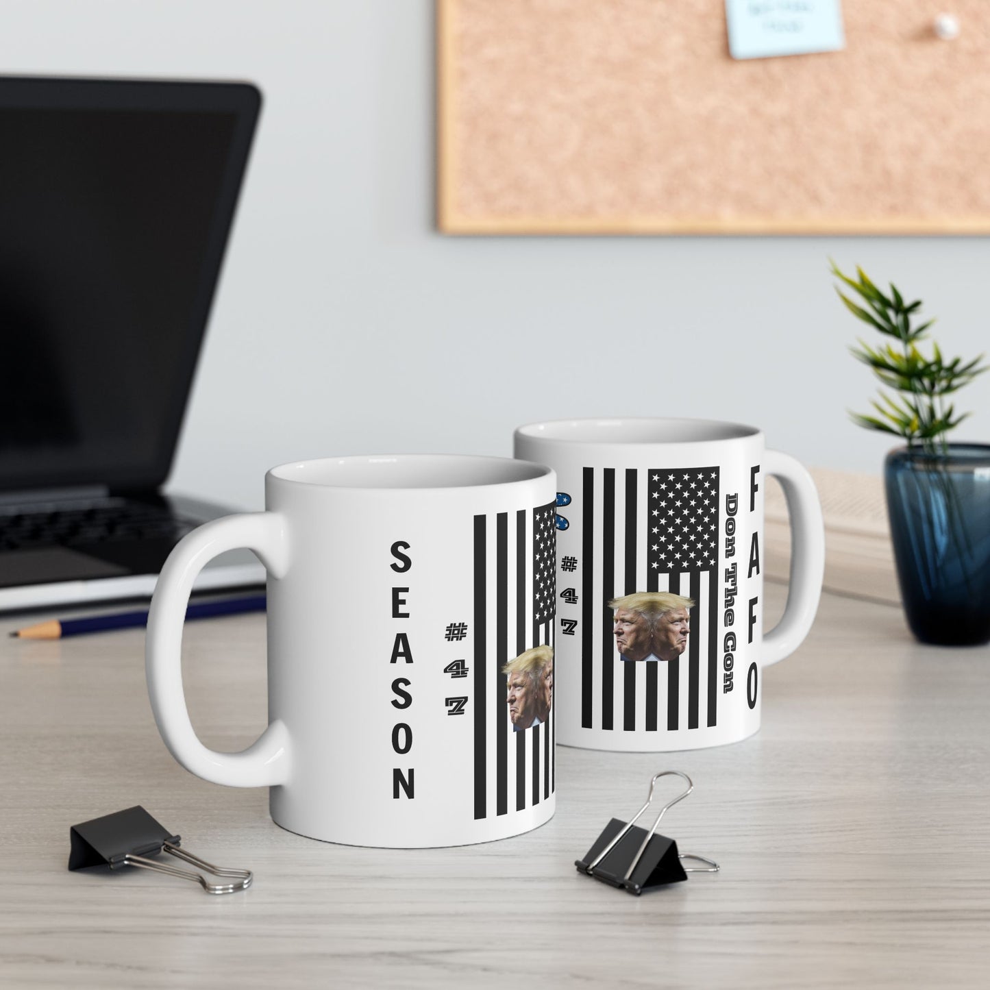 Patriotic Ceramic Mug  - 'Don The Con' Design, 11oz & 15oz