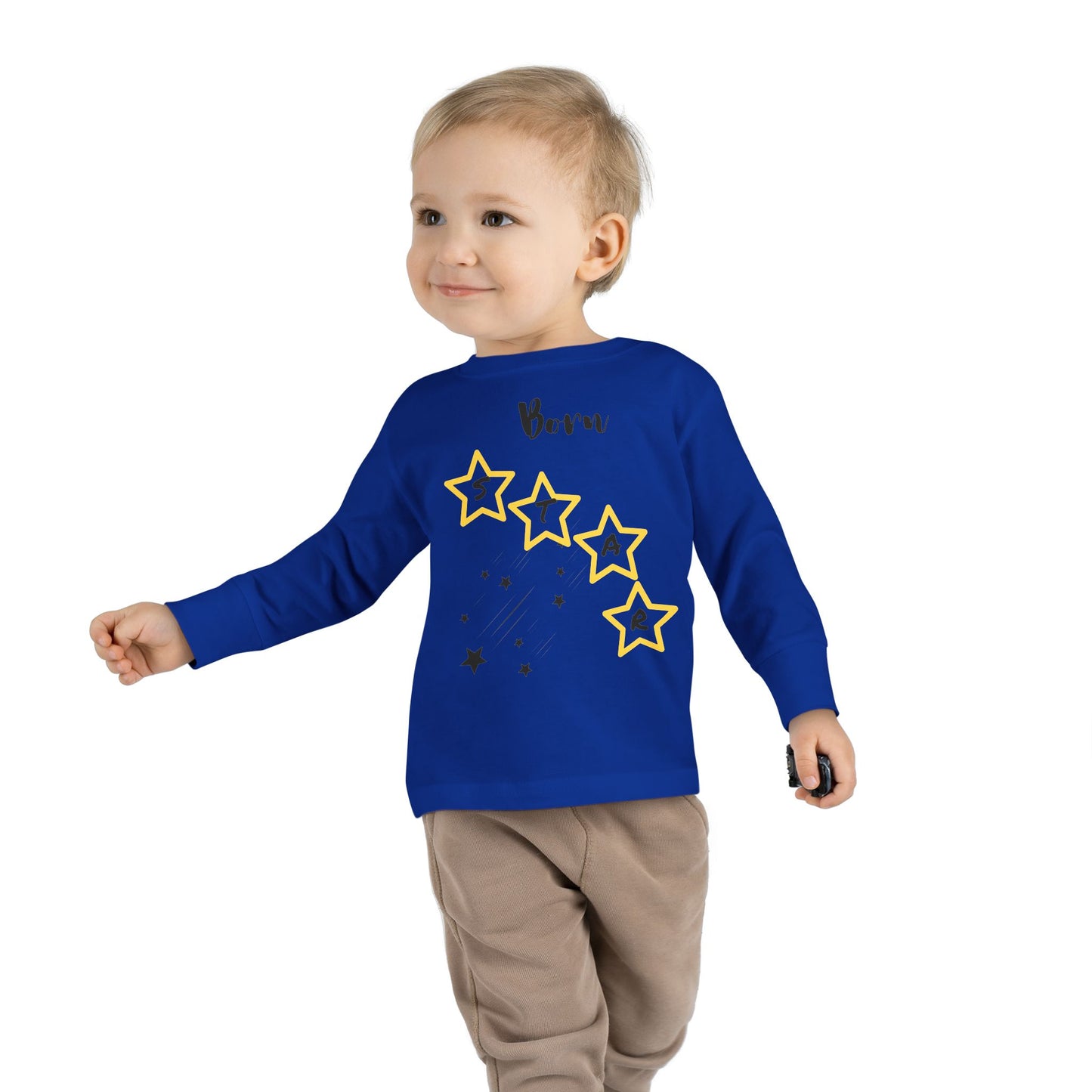 Toddler Long Sleeve Tee - Born Star Graphic Shirt