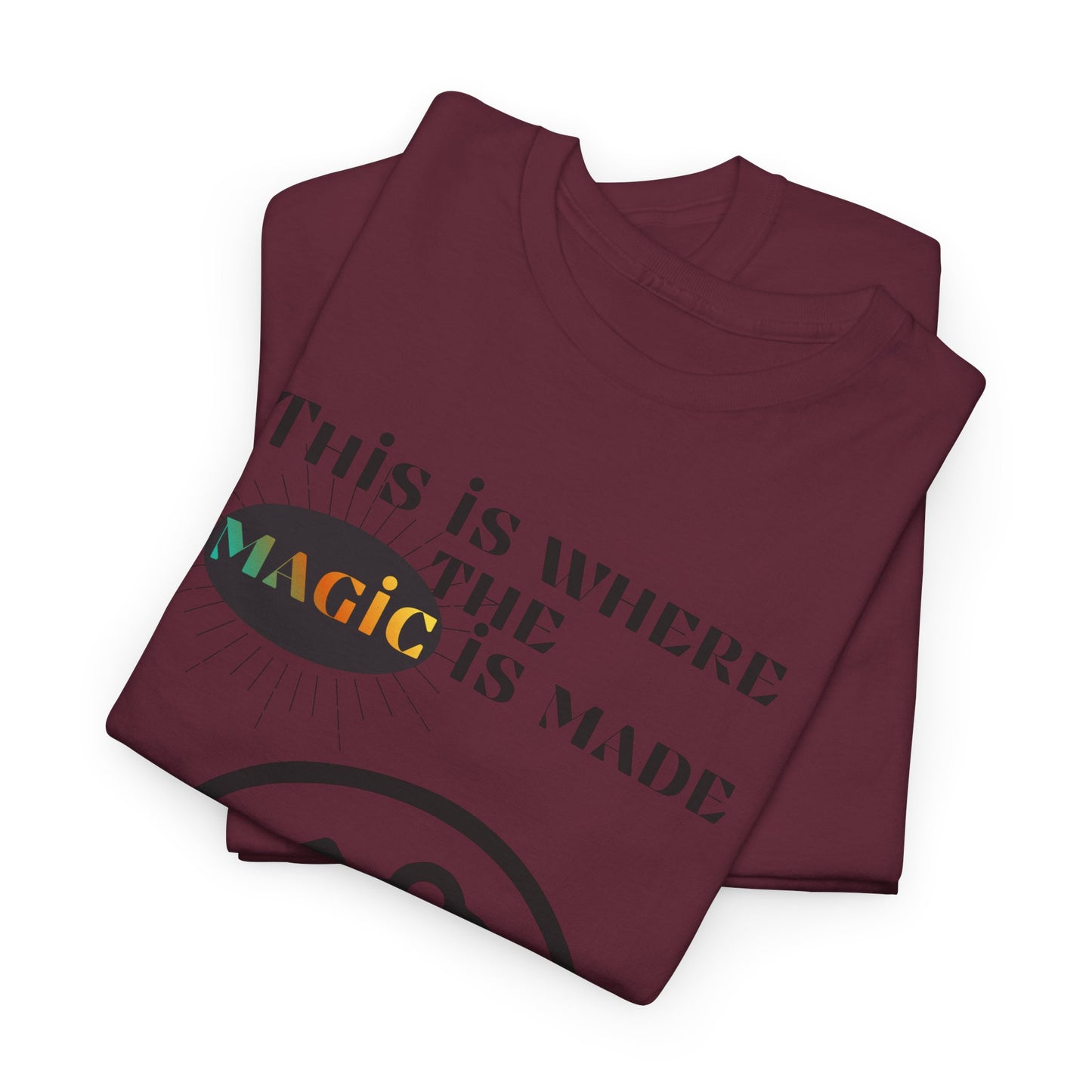 Brain + Gear Tee — "This Is Where the Magic Is Made" Creative Mind T-Shirt