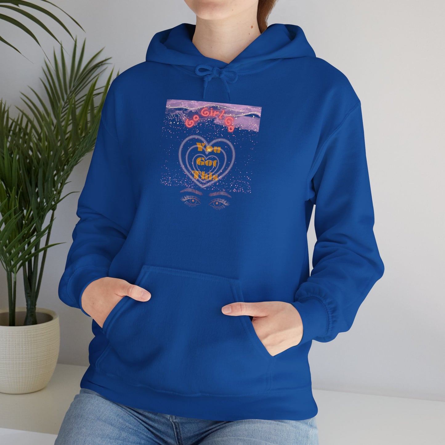 Go Girl University Hoodie — 'You Got This' Motivational Pink Graphic Hoodie