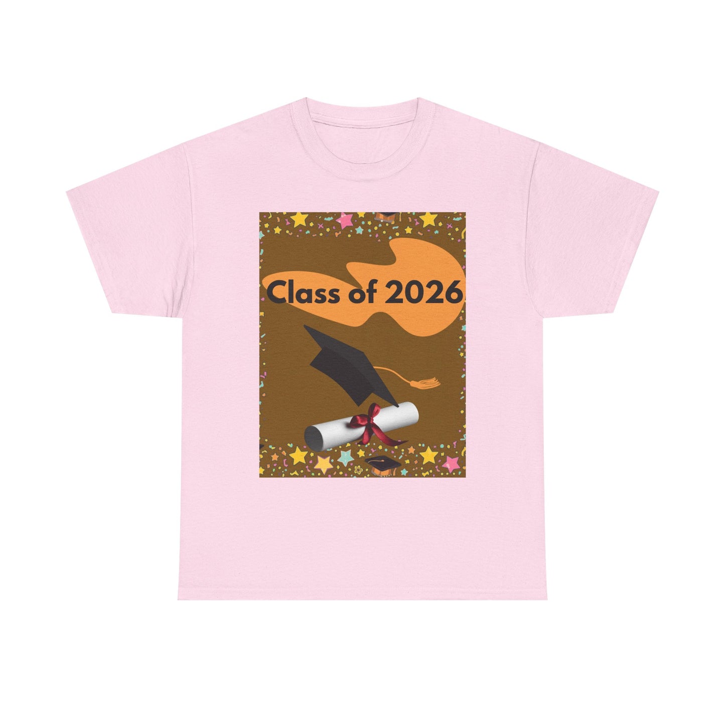 "Class of 2026" Graphic T-Shirt — Scroll, Graduation Cap, Class of 2026