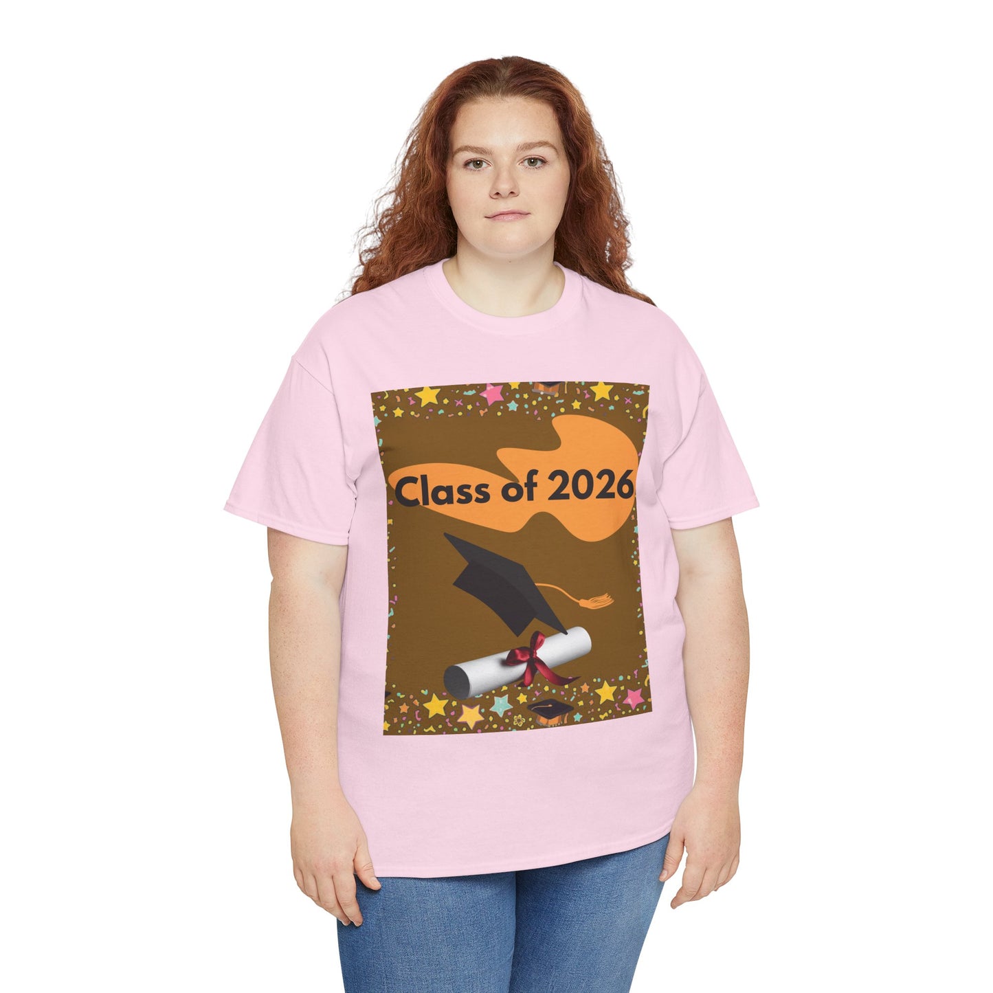 "Class of 2026" Graphic T-Shirt — Scroll, Graduation Cap, Class of 2026