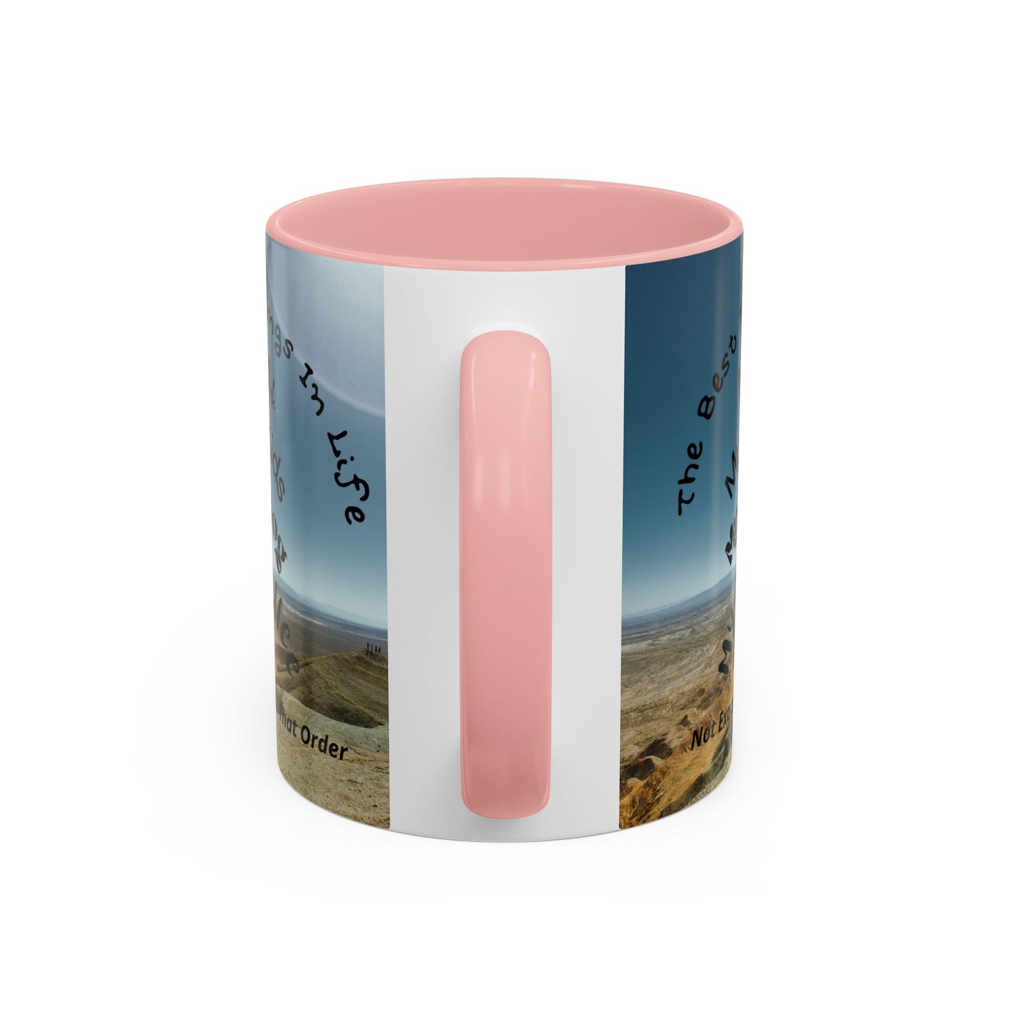 Coffee Mug — “The Best Things in Life: My Mate, My Kids, My Dog, My Coffee” Accent Ceramic Mug