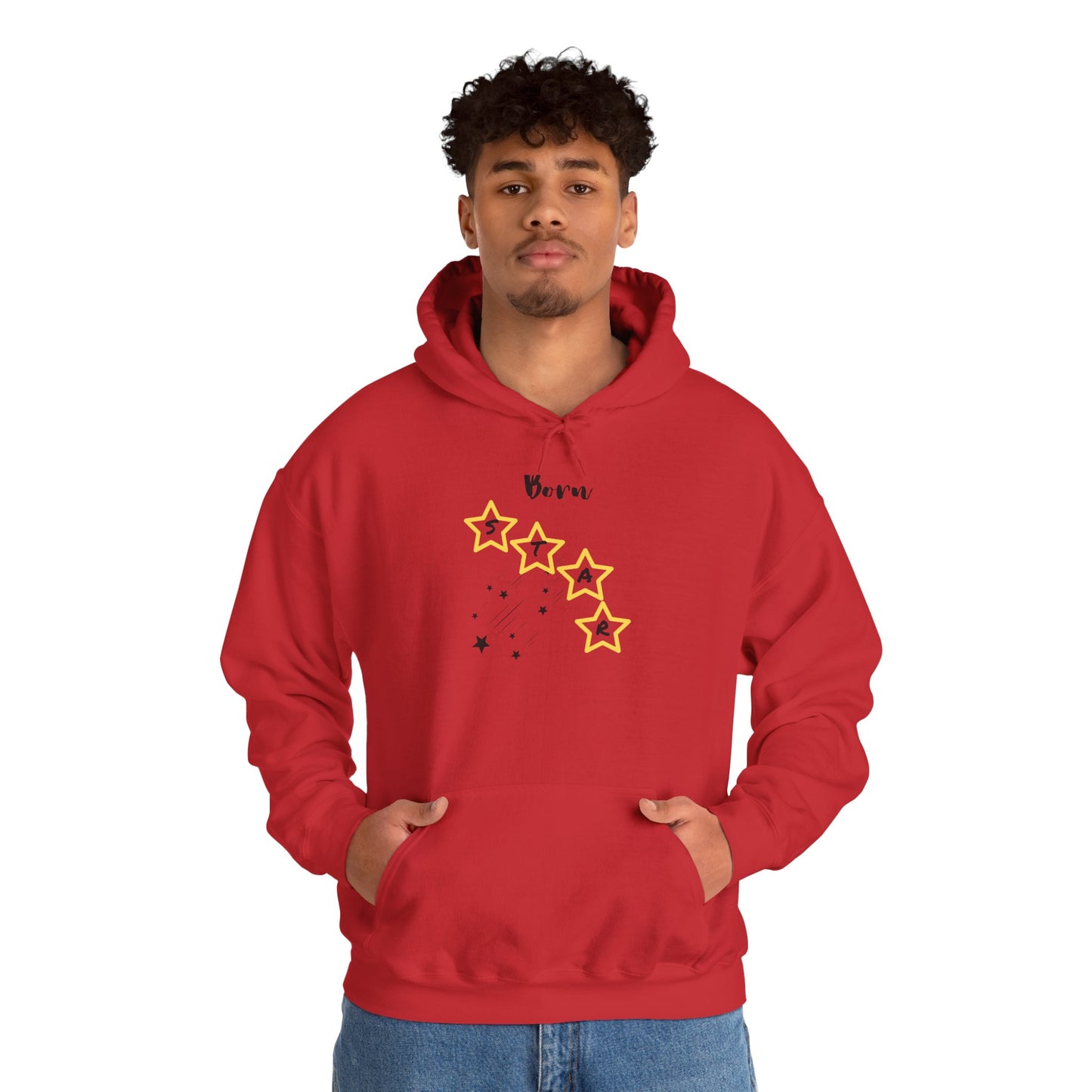 Hoodie — 'Born Star' Minimalist Star Constellation Pullover