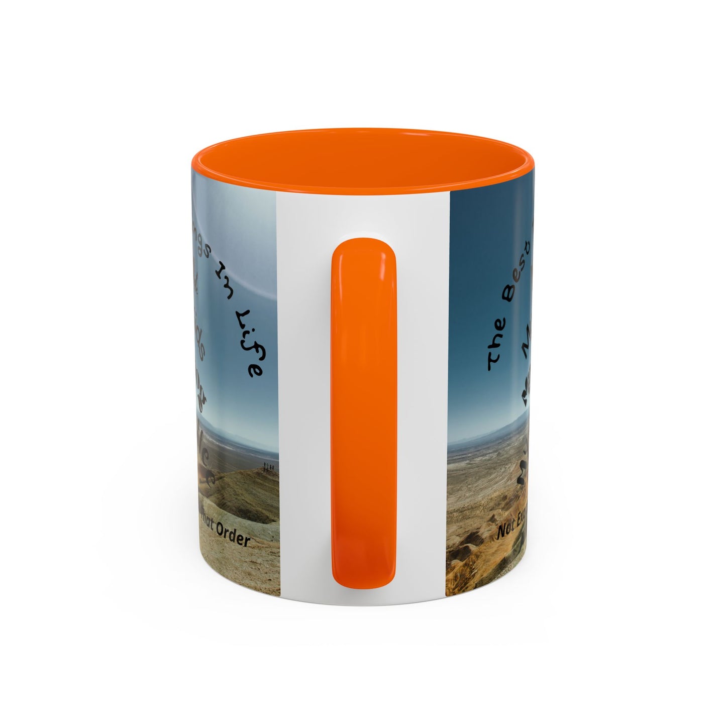 Coffee Mug — “The Best Things in Life: My Mate, My Kids, My Dog, My Coffee” Accent Ceramic Mug