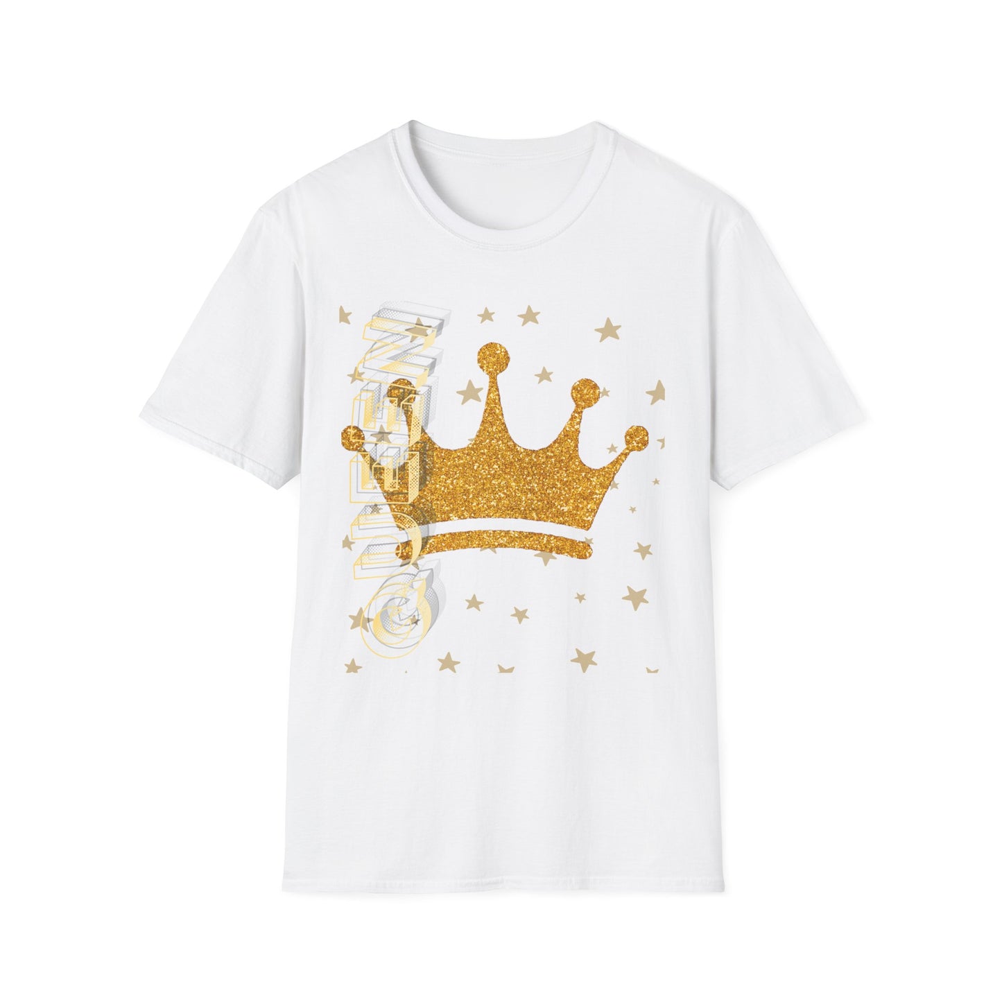 Gold Crown Tee — Glitter Queen Graphic T-Shirt