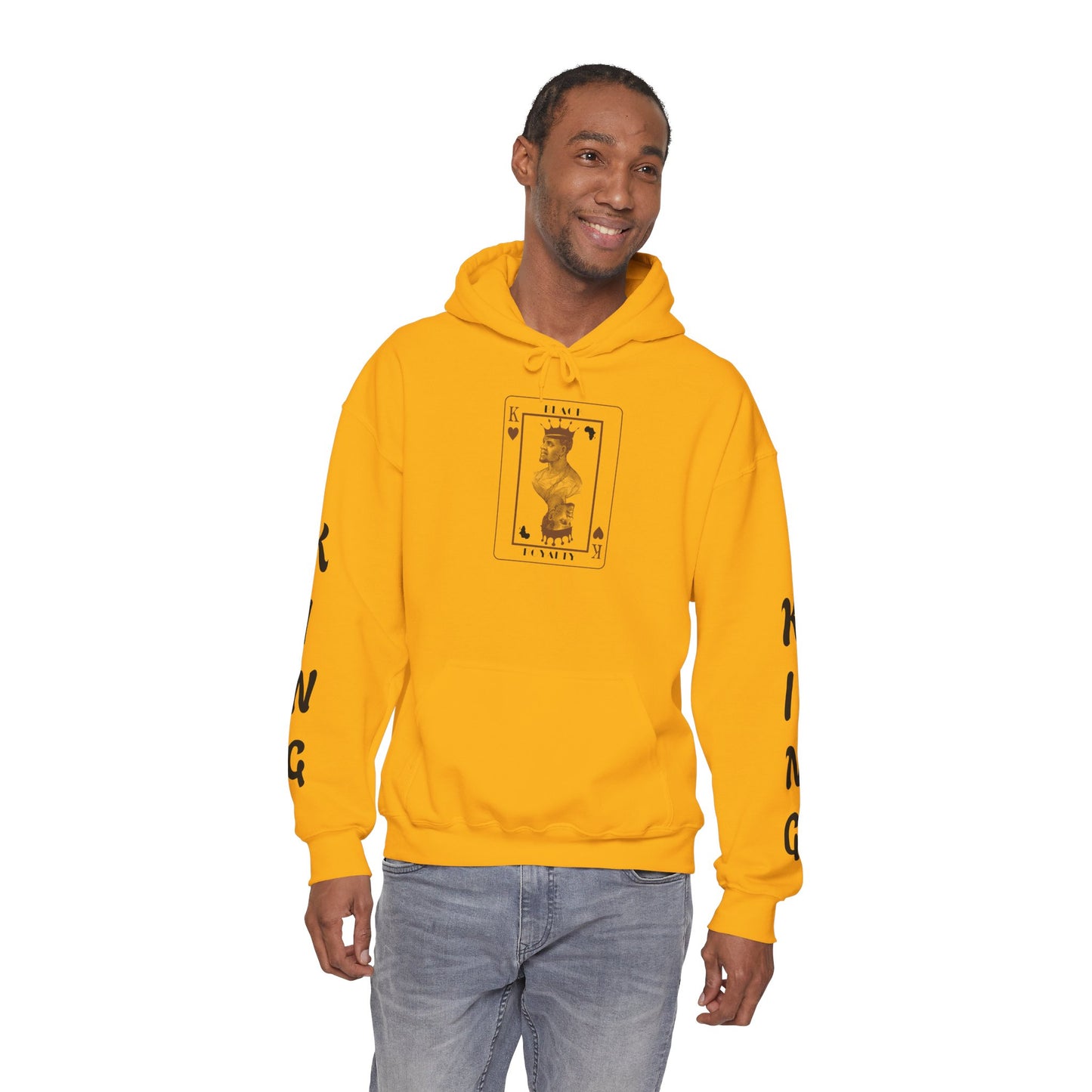 King of Hearts Hoodie — Classical Sculpture Playing Card Sweatshirt