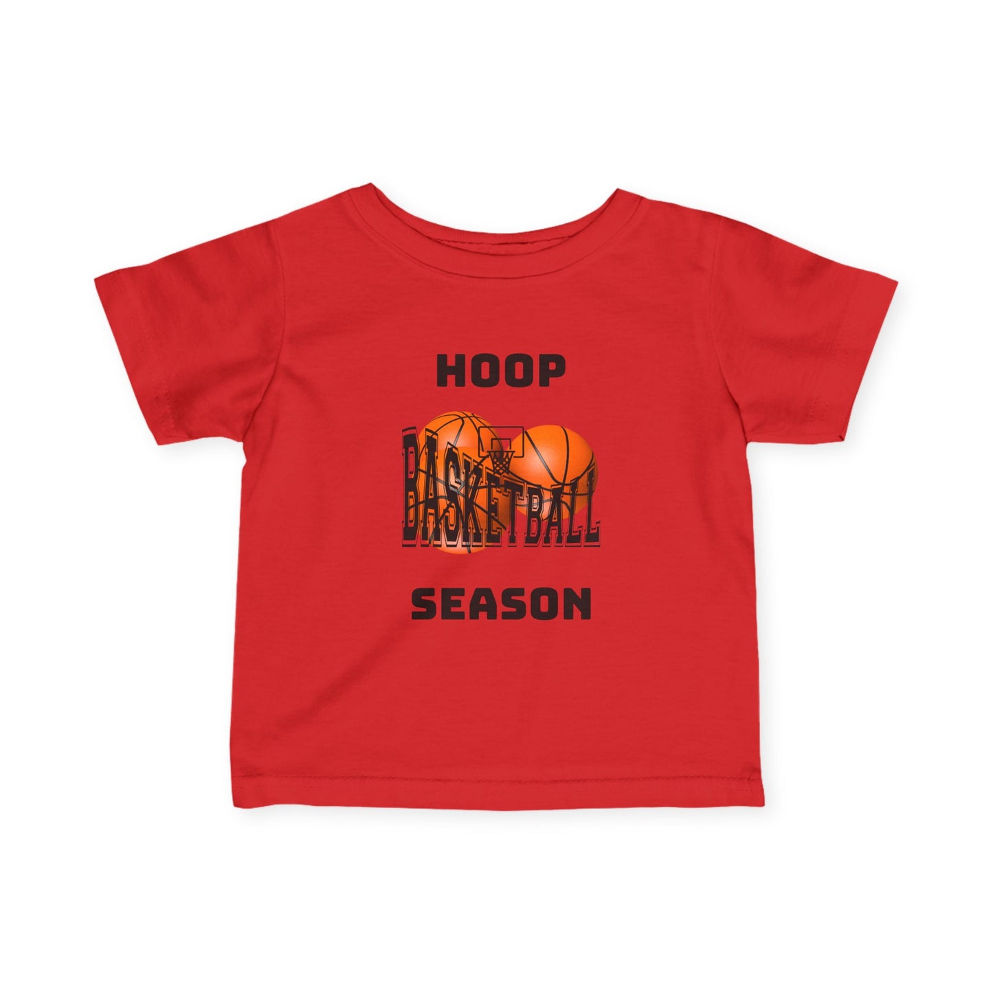 "Hoop Season" Baby Jersey Shirt -- Infant Basketball Tee