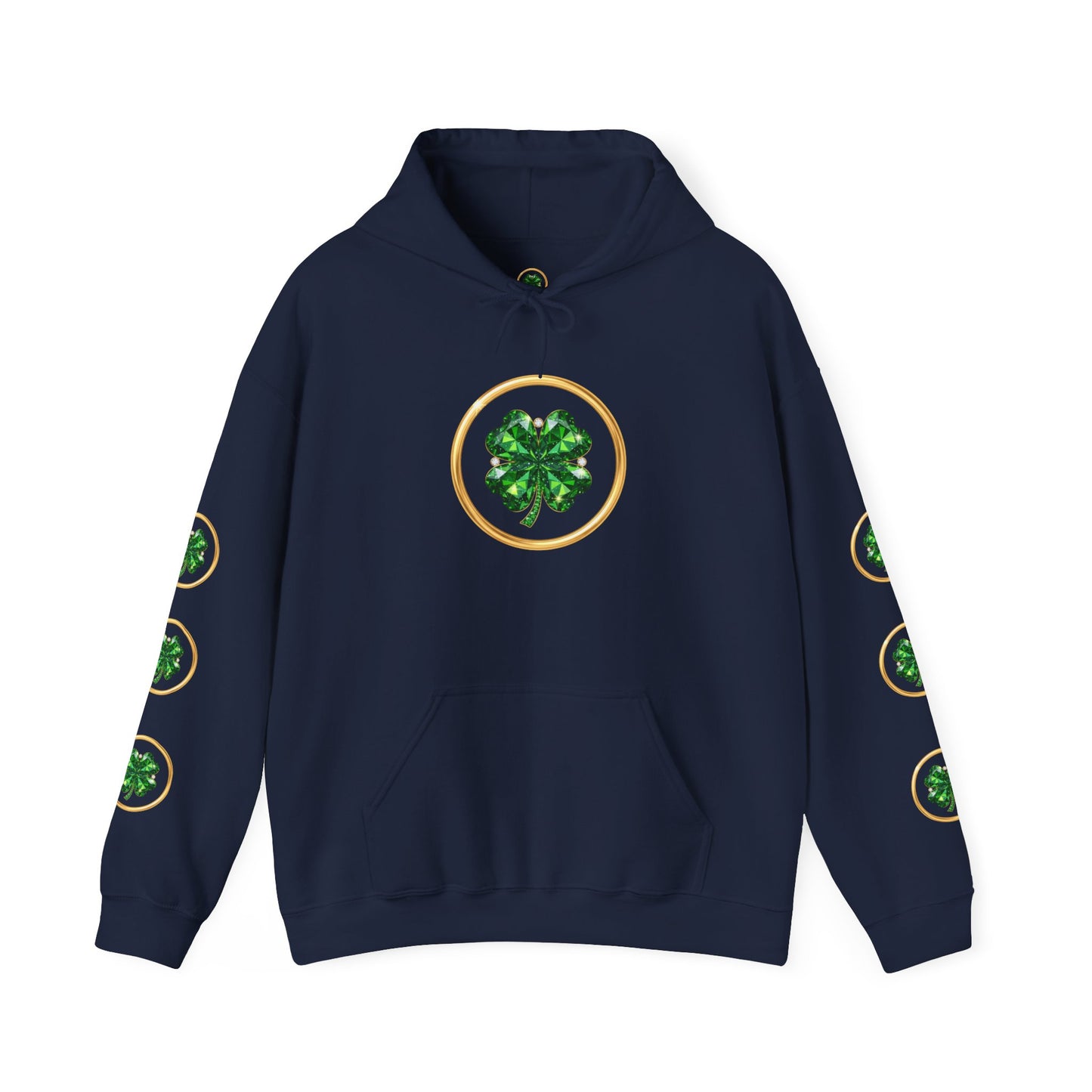 St. Patrick’s Day Lucky Pot Hoodie — Gold Pot of Money Shamrock Sweatshirt