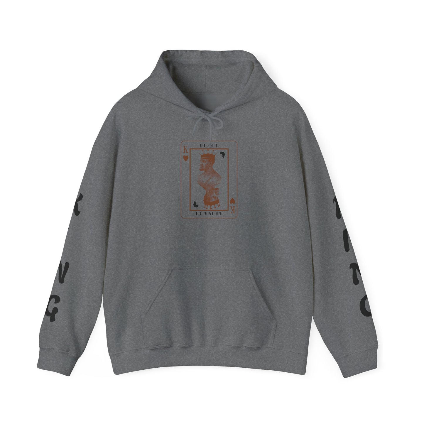 King of Hearts Hoodie — Classical Sculpture Playing Card Sweatshirt