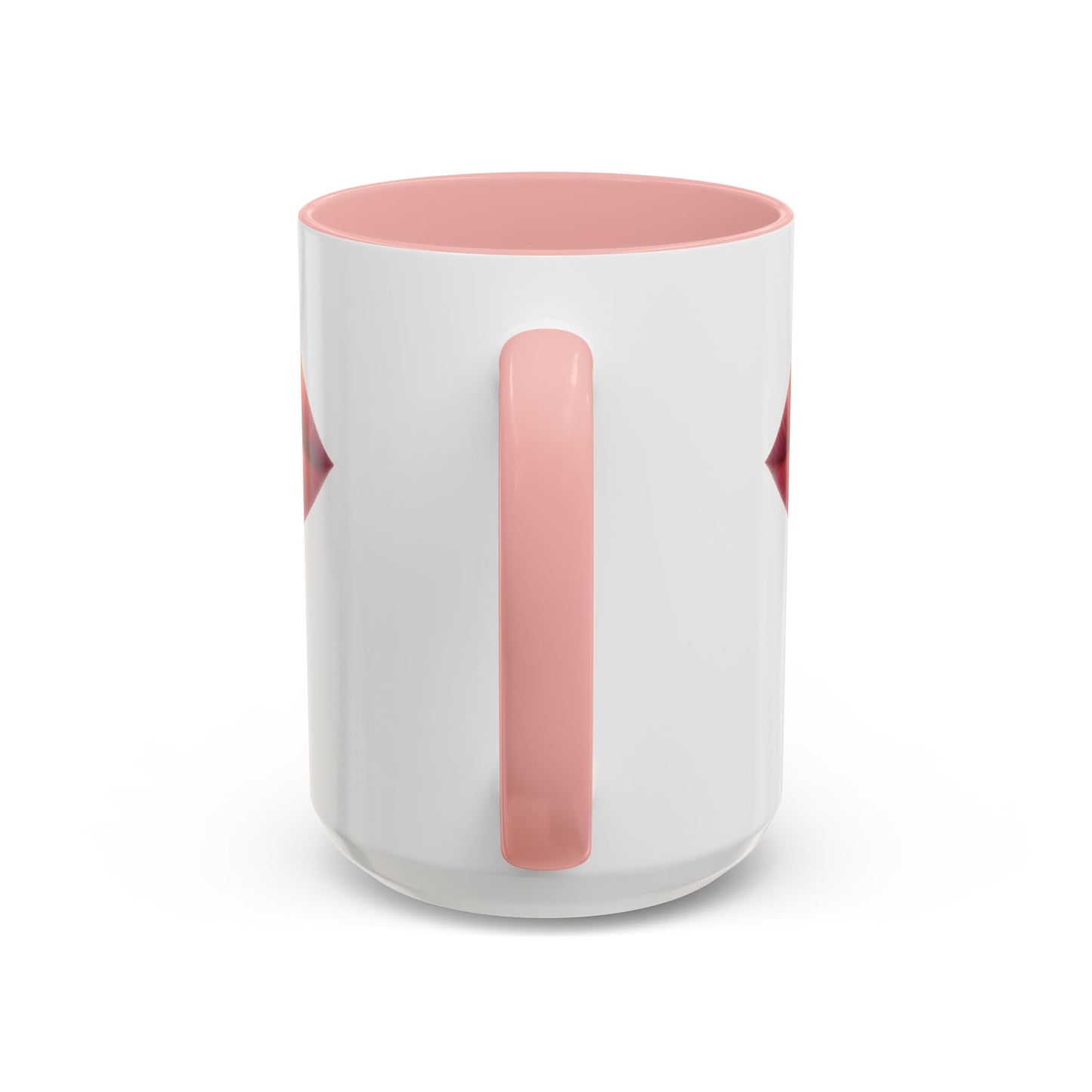 Candy Cane Kiss Accent Coffee Mug — "Sweet" Holiday Hot Cocoa Cup