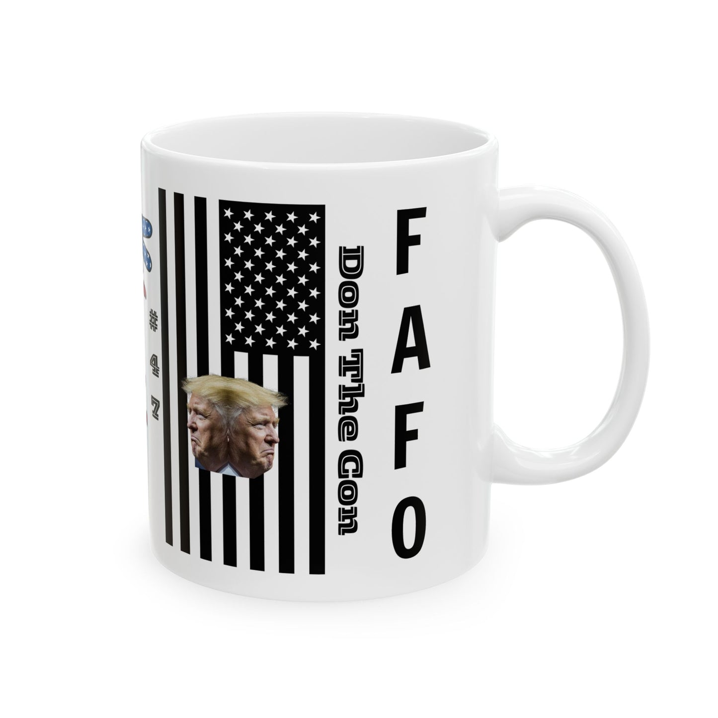 Patriotic Ceramic Mug  - 'Don The Con' Design, 11oz & 15oz