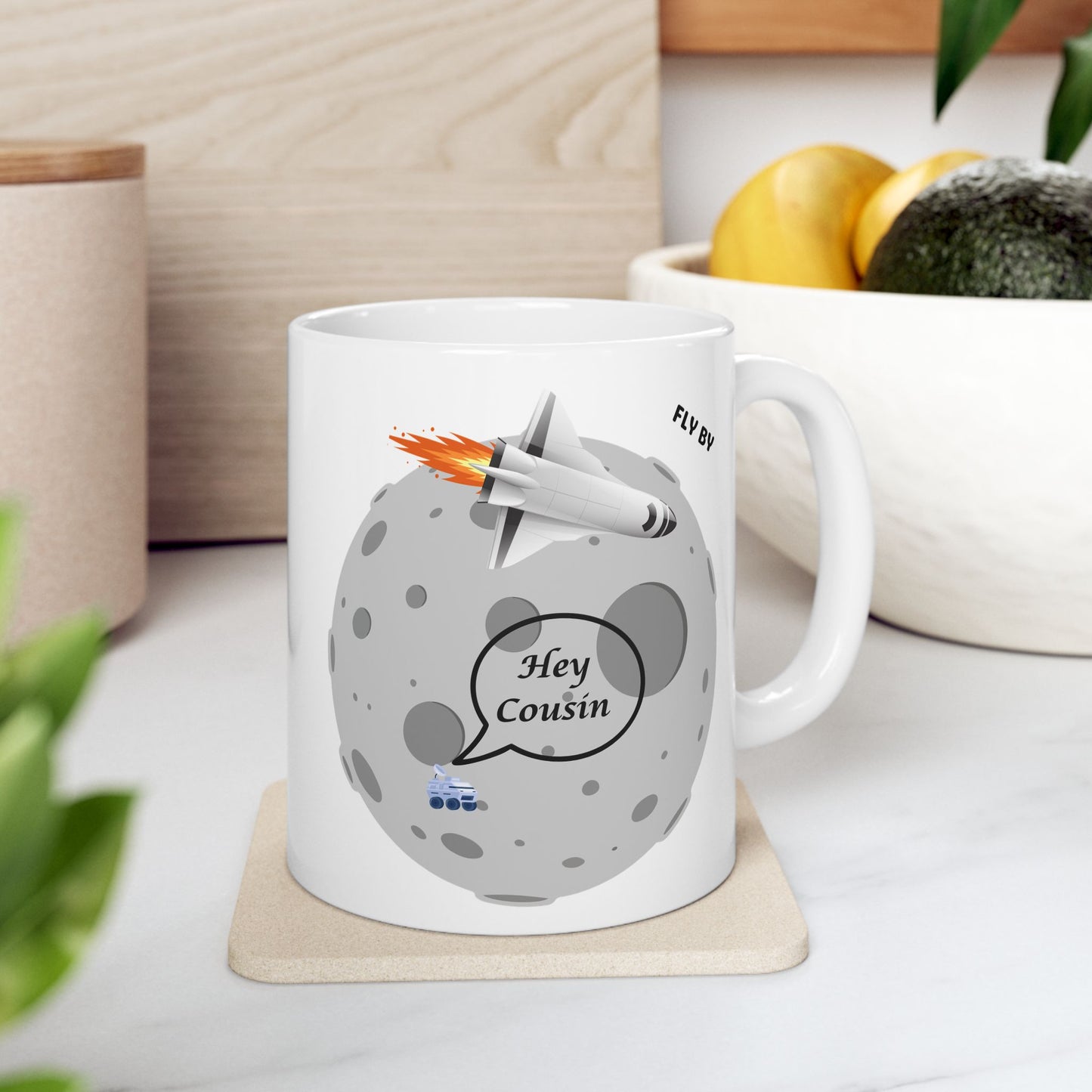 Cute Space Themed Ceramic Mug  (11oz, 15oz)