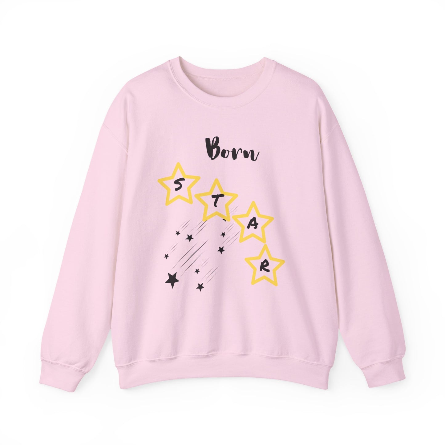 "Born Star' Unisex Heavy Blend™ Crewneck Sweatshirt - Cozy Inspiration for Every Occasion