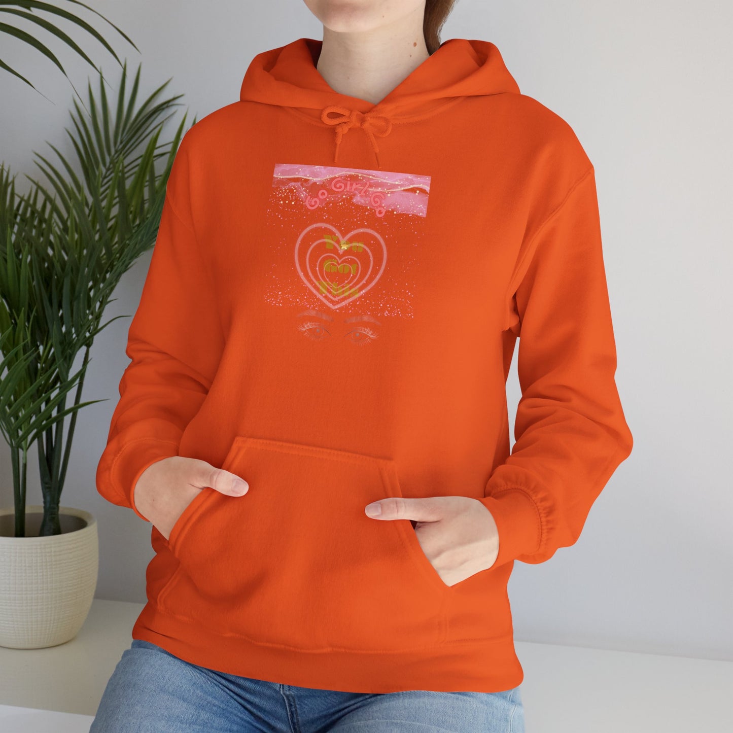 Go Girl University Hoodie — 'You Got This' Motivational Pink Graphic Hoodie