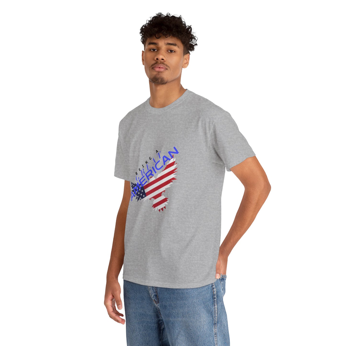 Patriotic American Flag Tee | Unisex Cotton Shirt, American Pride, Casual Summer Wear, Being a Good American Series