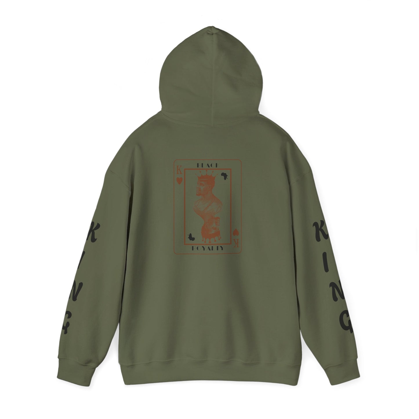 King of Hearts Hoodie — Classical Sculpture Playing Card Sweatshirt