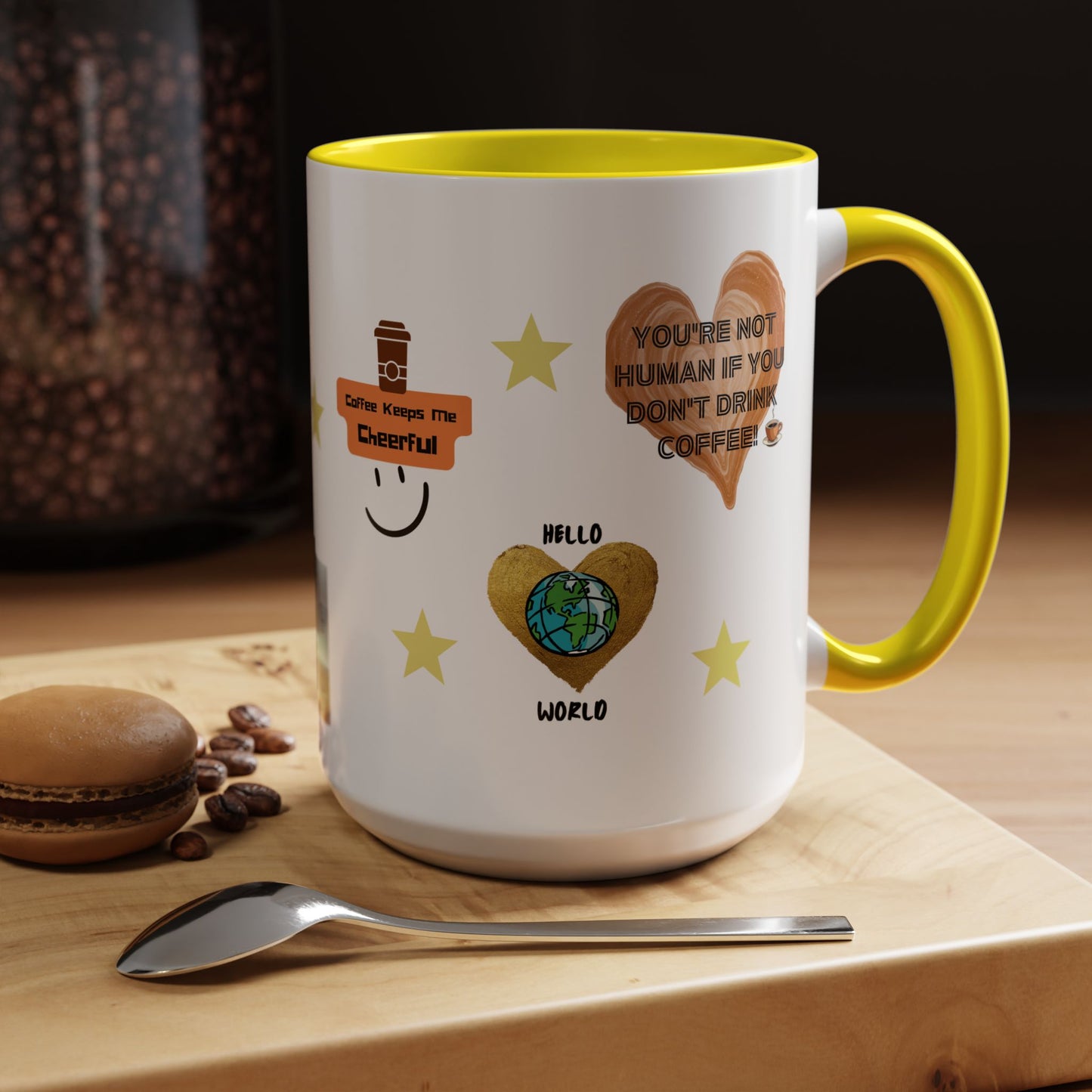 All About Coffee - Coffee Mug — Cute Coffee Quotes Accent Mug (11/15oz)