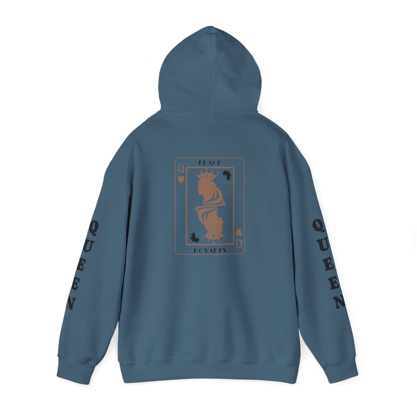 Queen of Hearts Card Hoodie — Graphic Playing Card Sweatshirt