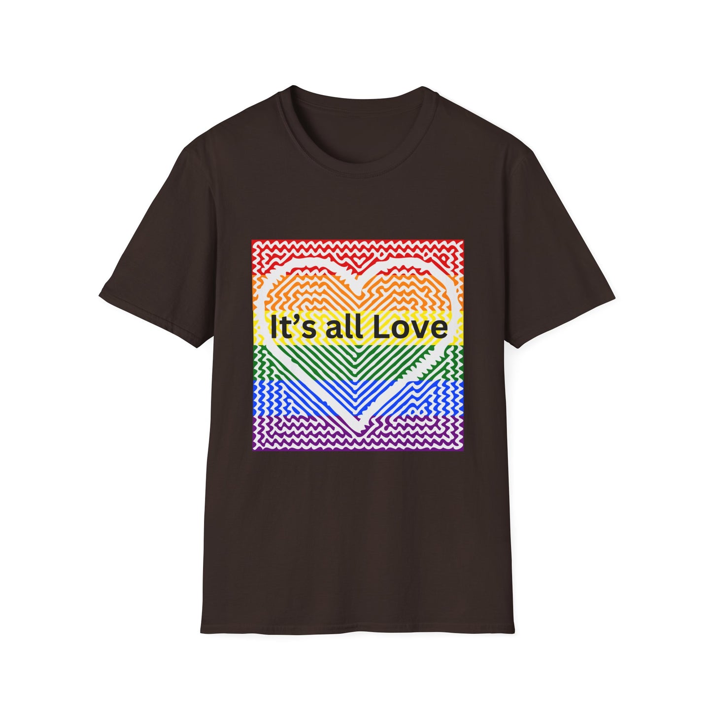 It's All Love Rainbow Heart T-Shirt