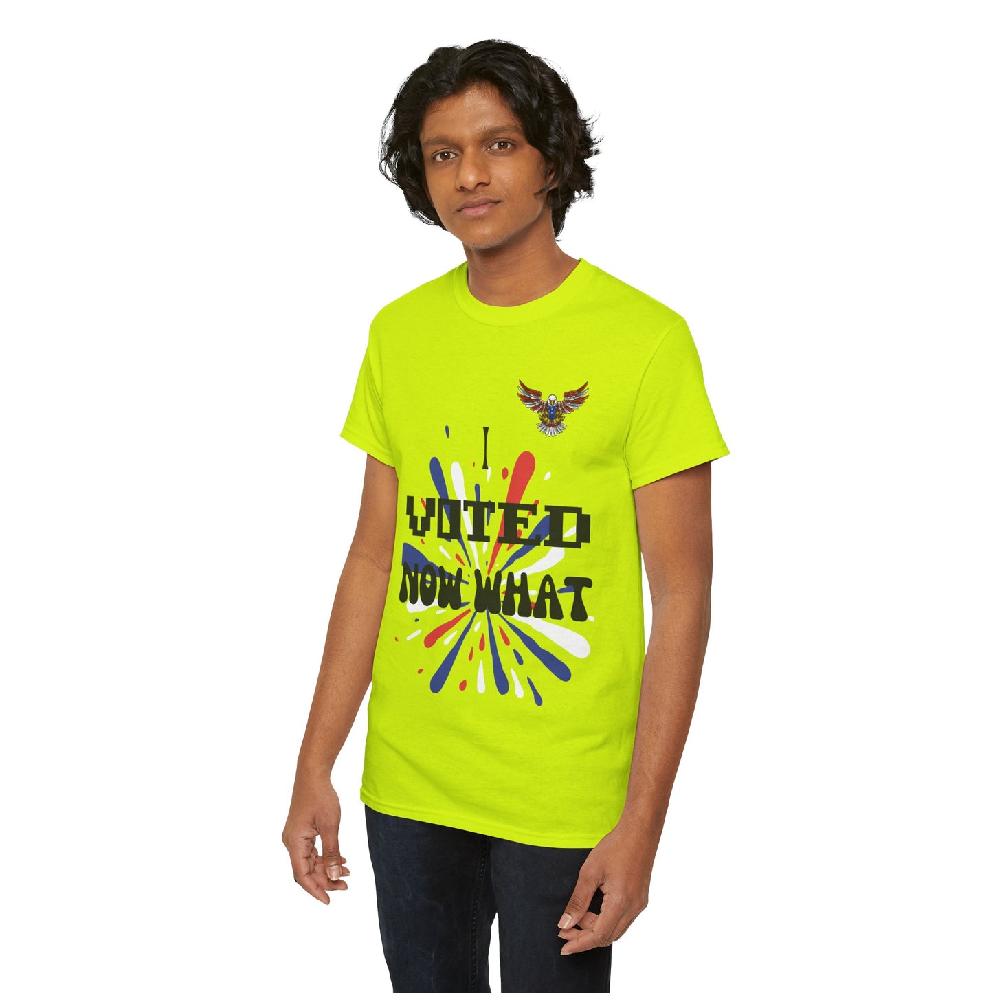 I Voted Unisex Heavy Cotton Tee - Celebrate Voting, Political Humor Shirt, Election Day Apparel, Gift for Voters, Mindful Fashion