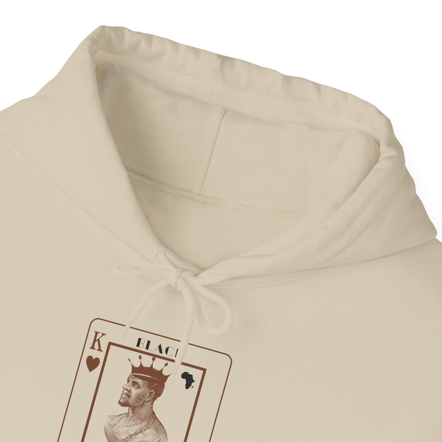 King of Hearts Hoodie — Classical Sculpture Playing Card Sweatshirt