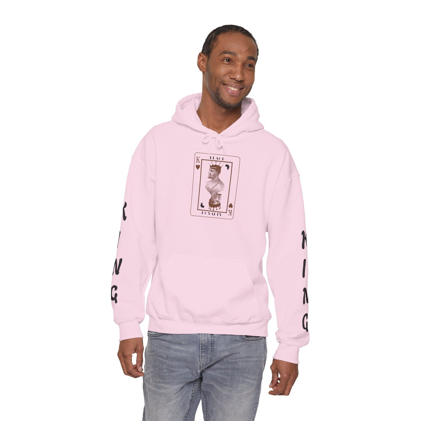 King of Hearts Hoodie — Classical Sculpture Playing Card Sweatshirt