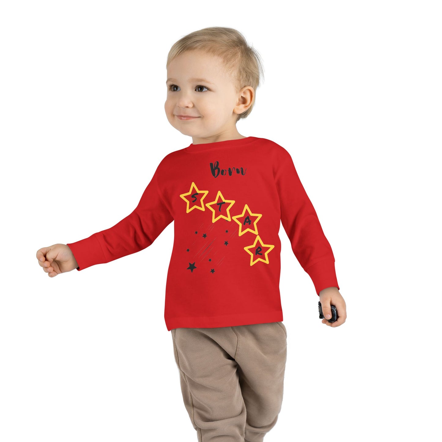 Toddler Long Sleeve Tee - Born Star Graphic Shirt