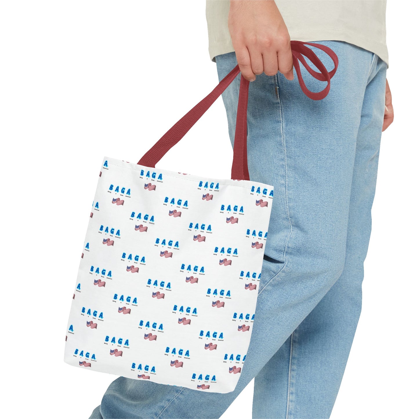 Colorful 'BAGA' Tote Bag (Being A Great American)