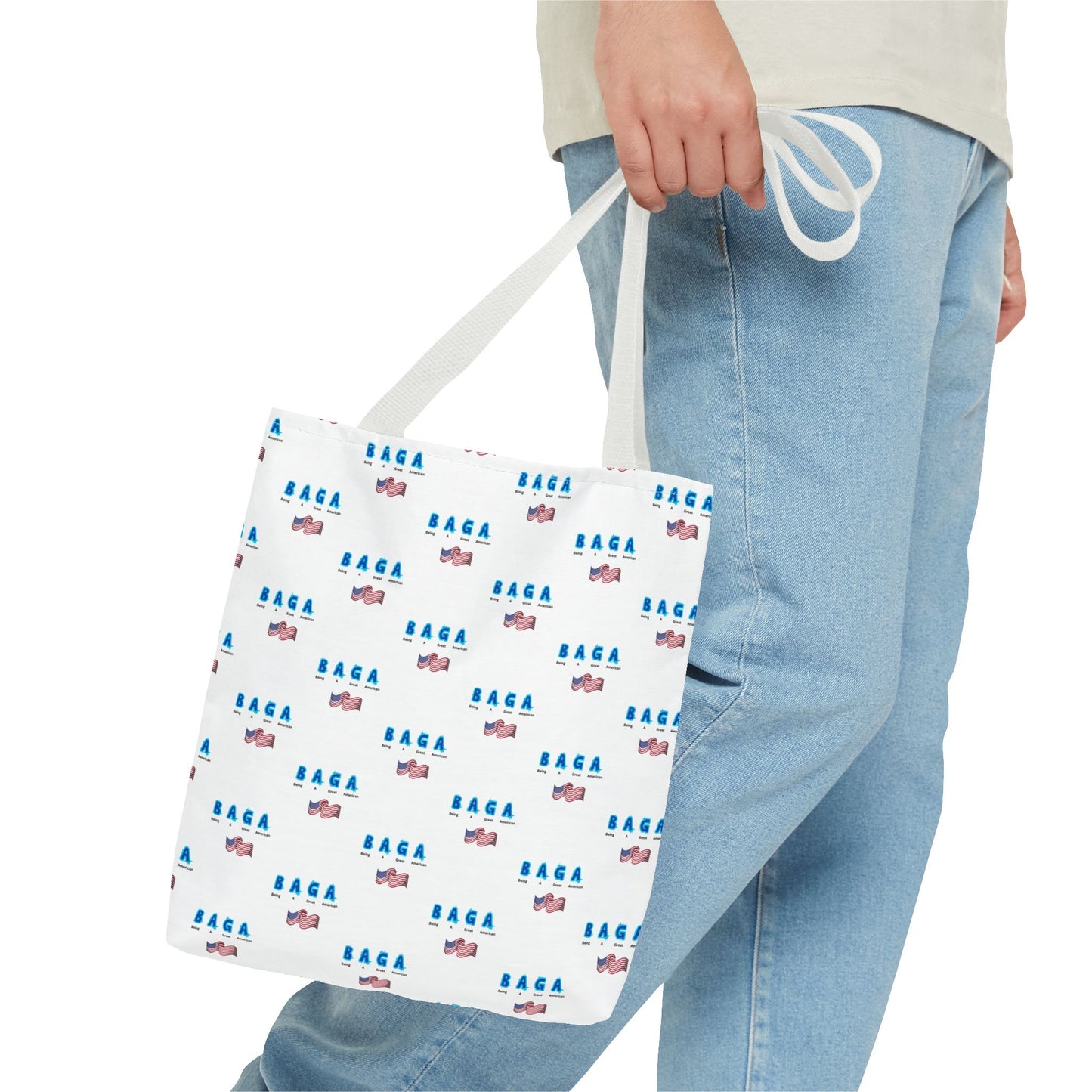 Colorful 'BAGA' Tote Bag (Being A Great American)