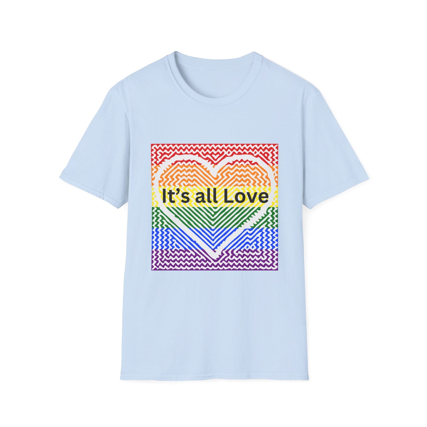It's All Love Rainbow Heart T-Shirt