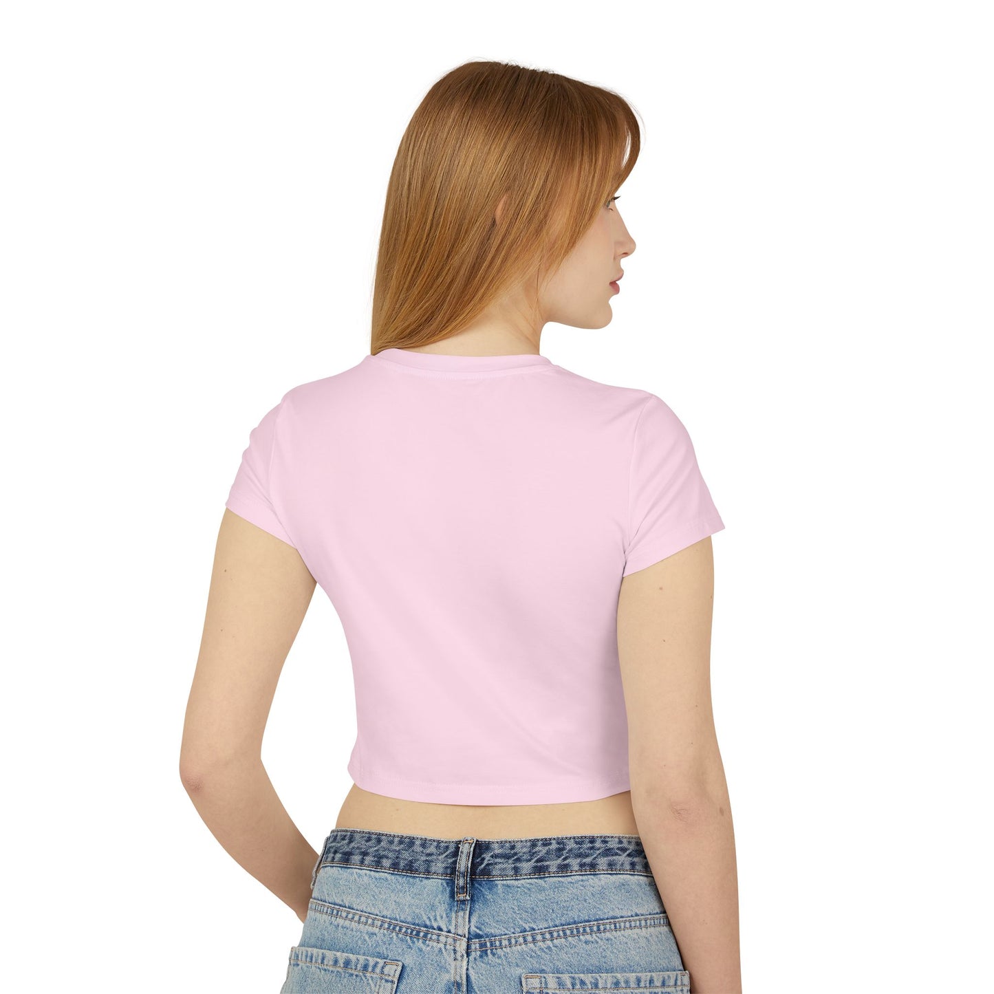 Sweet Candy Cane -Themed Women's Cropped Tee