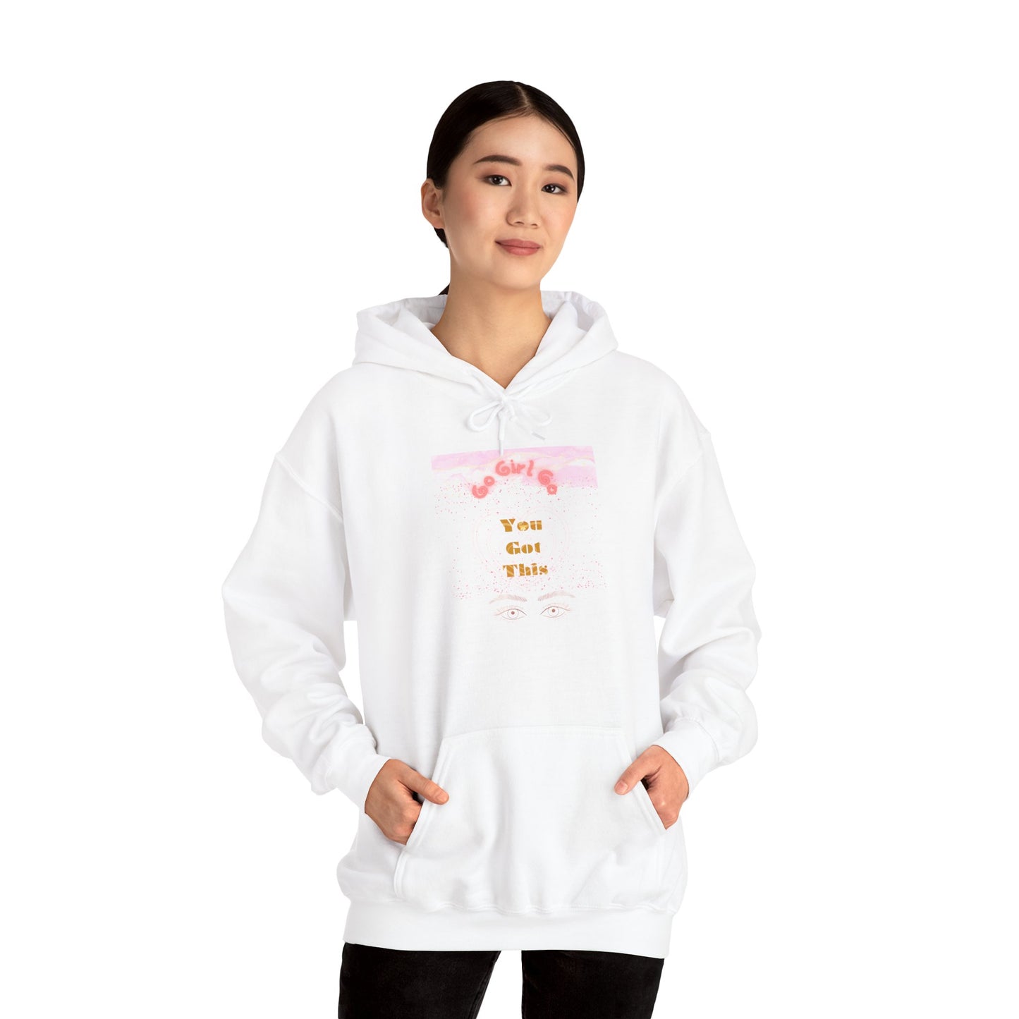 Go Girl University Hoodie — 'You Got This' Motivational Pink Graphic Hoodie