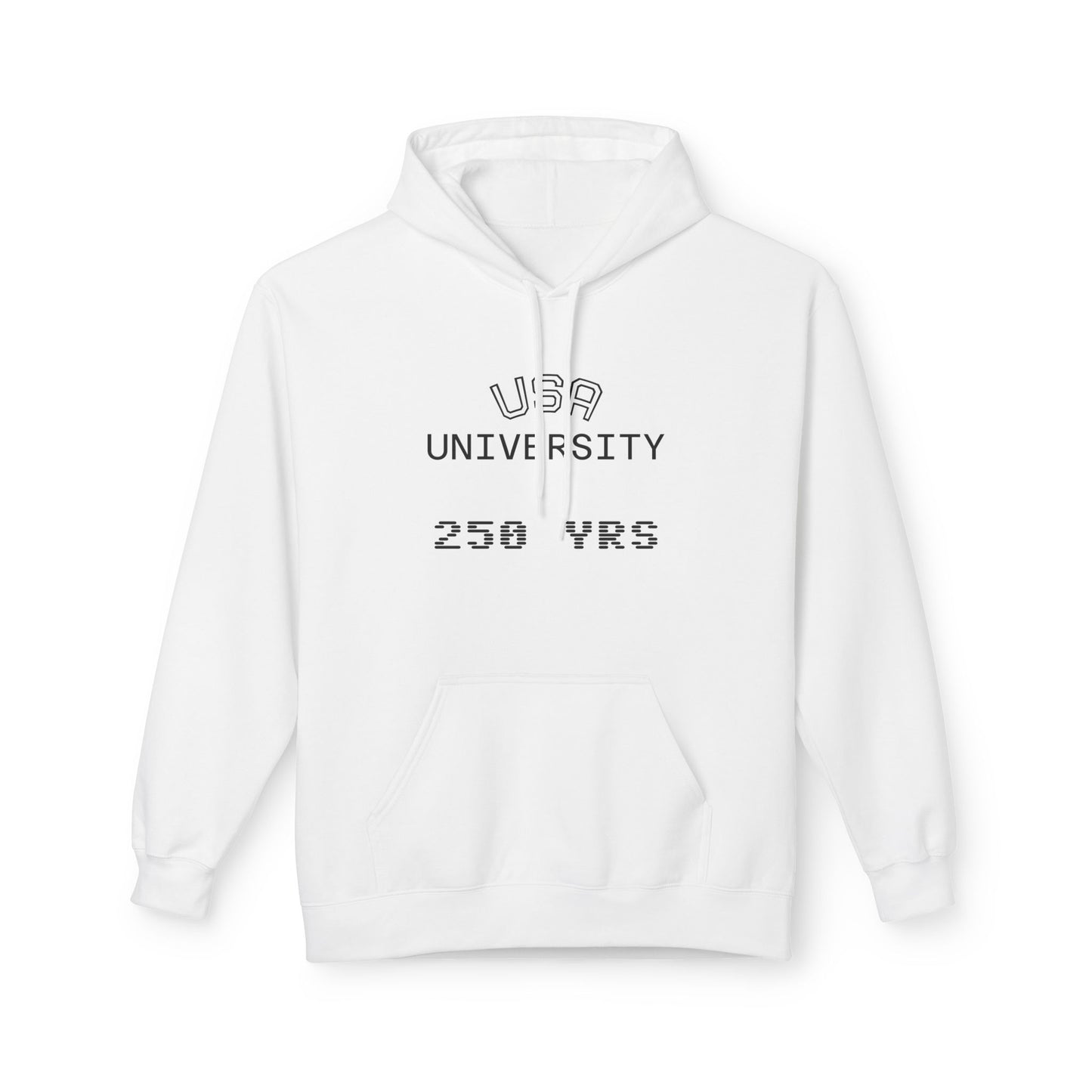 USA University 250 Yrs Hoodie — Patriotic Political Statement Graphic