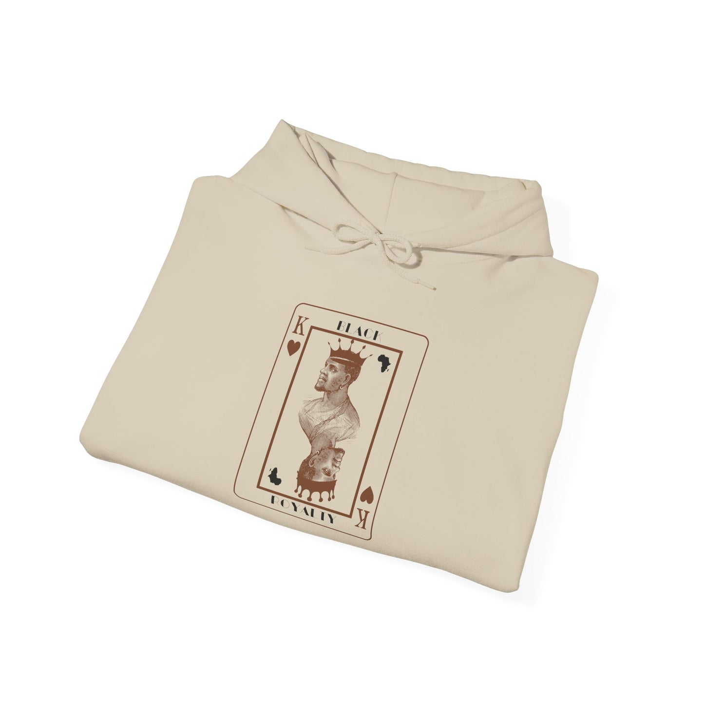 King of Hearts Hoodie — Classical Sculpture Playing Card Sweatshirt