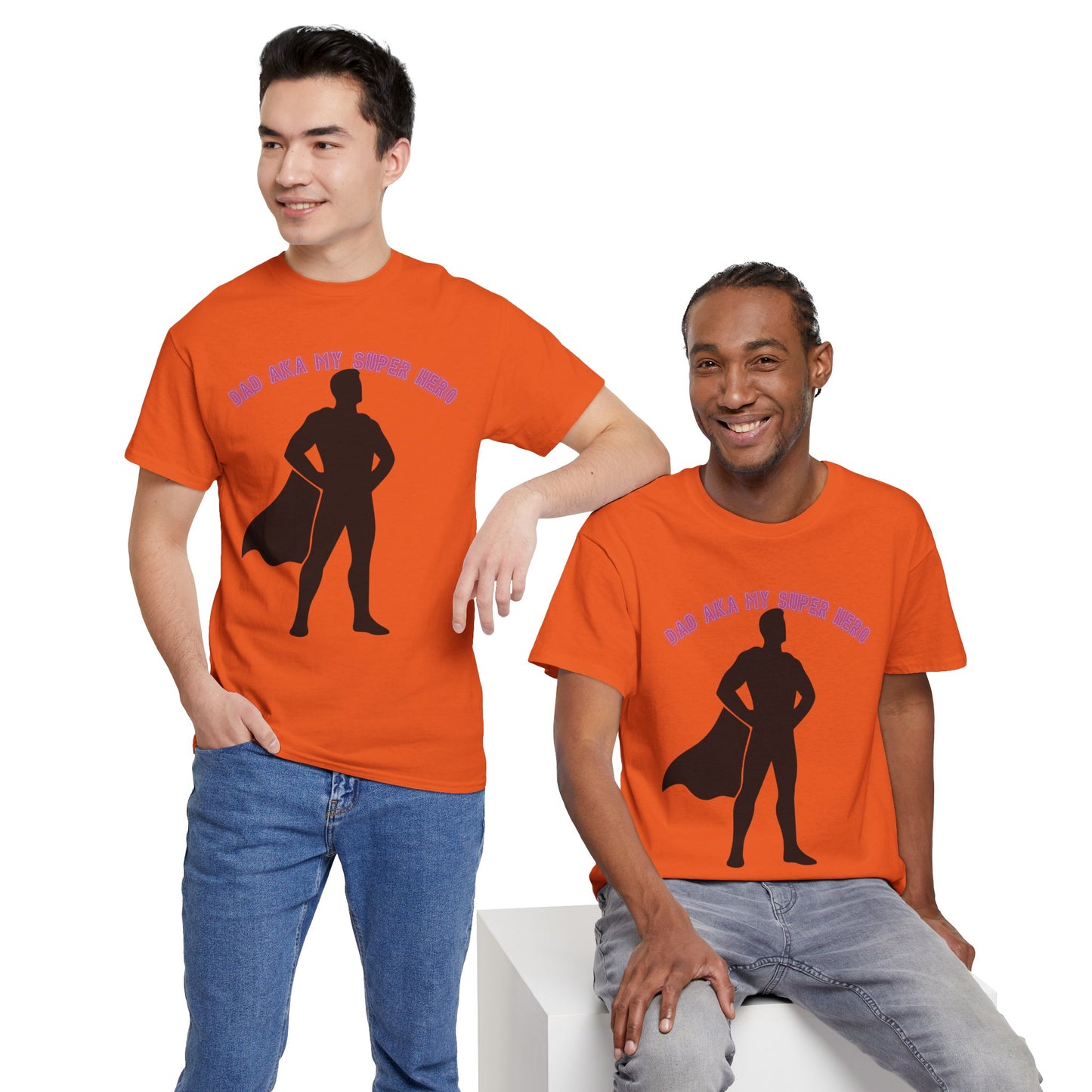 Superhero Dad T‑Shirt – “Dad Aka My Super Hero” Graphic Tee