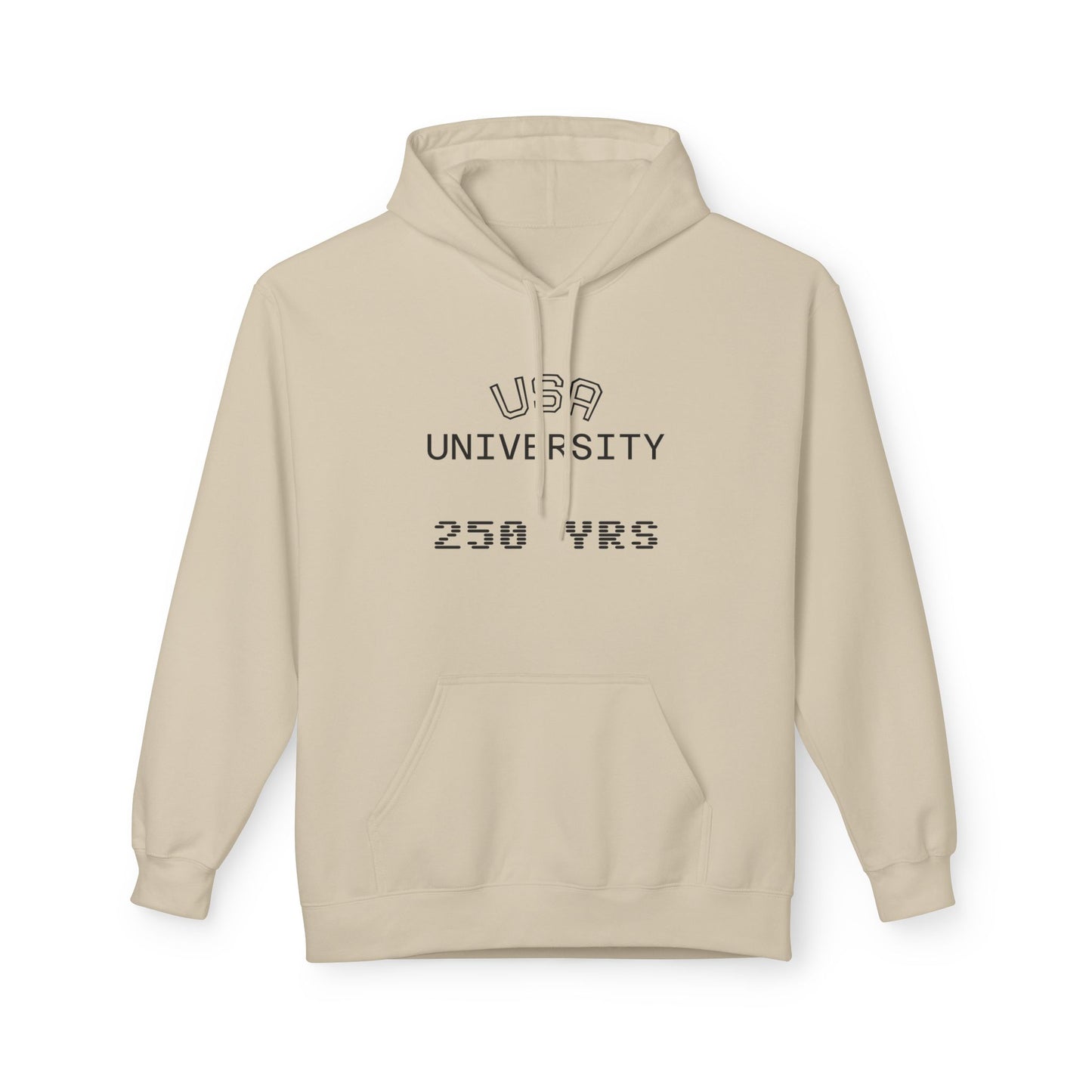 USA University 250 Yrs Hoodie — Patriotic Political Statement Graphic