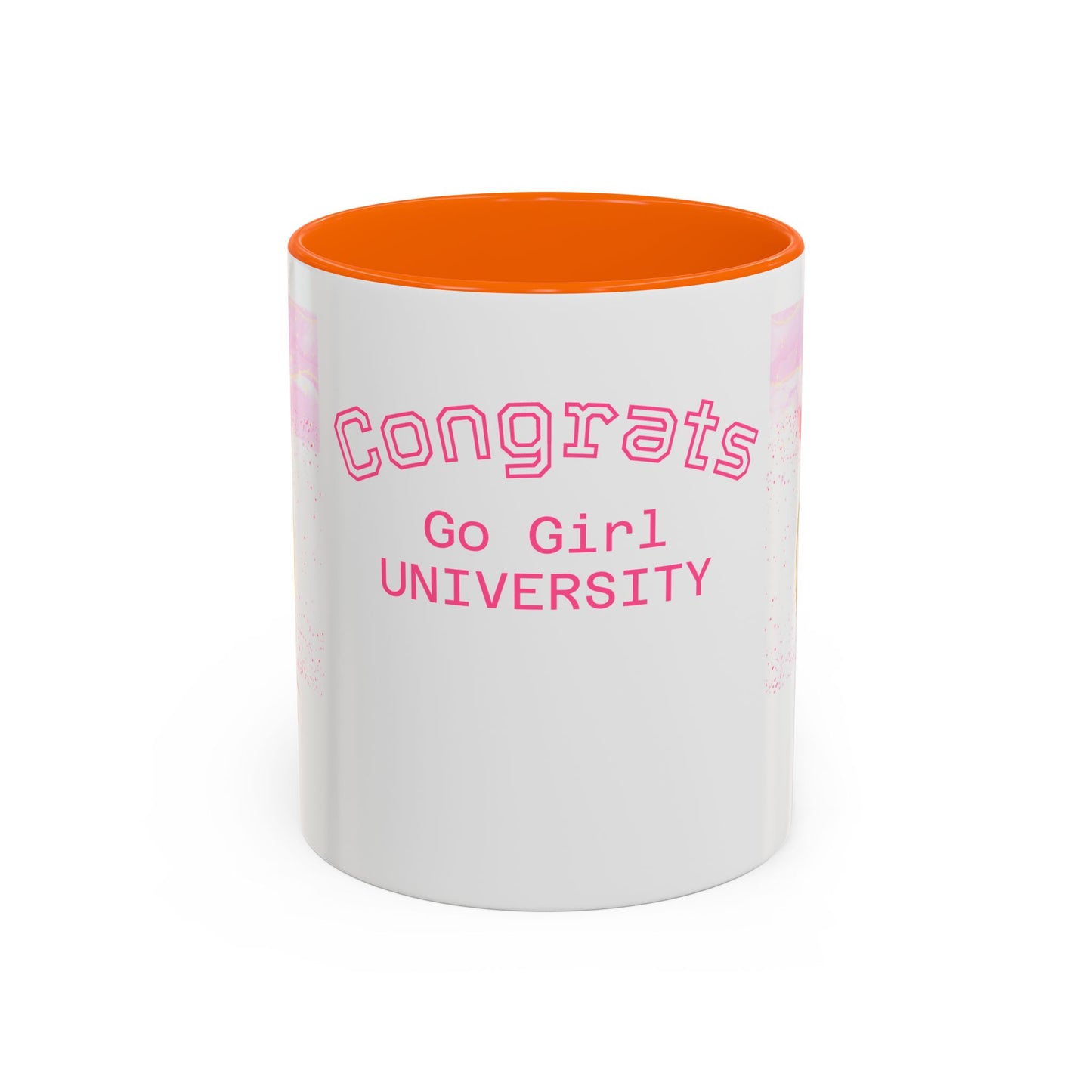 Congrats Go Girl University Accent Coffee Mug — 'You Got This' Women's Celebration Gift