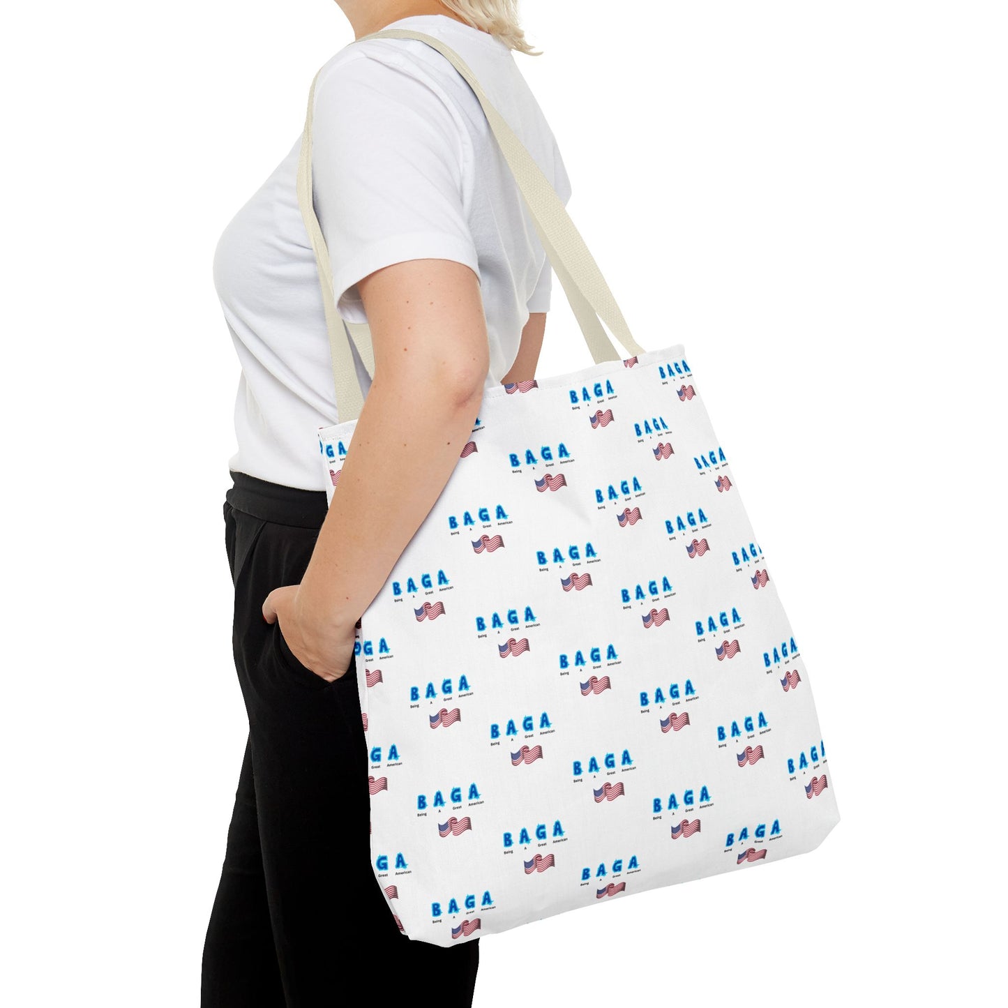 Colorful 'BAGA' Tote Bag (Being A Great American)