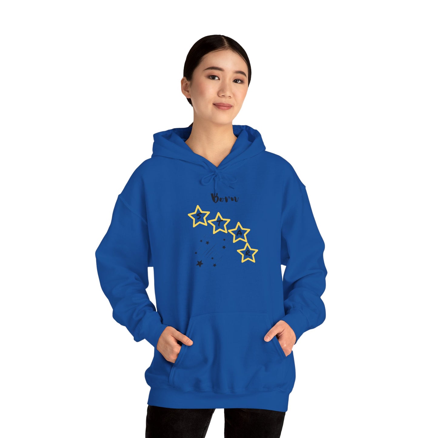 Hoodie — 'Born Star' Minimalist Star Constellation Pullover