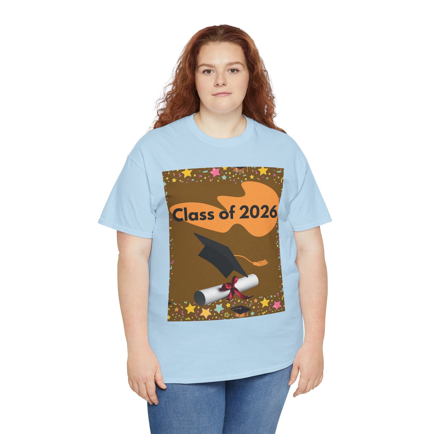 "Class of 2026" Graphic T-Shirt — Scroll, Graduation Cap, Class of 2026