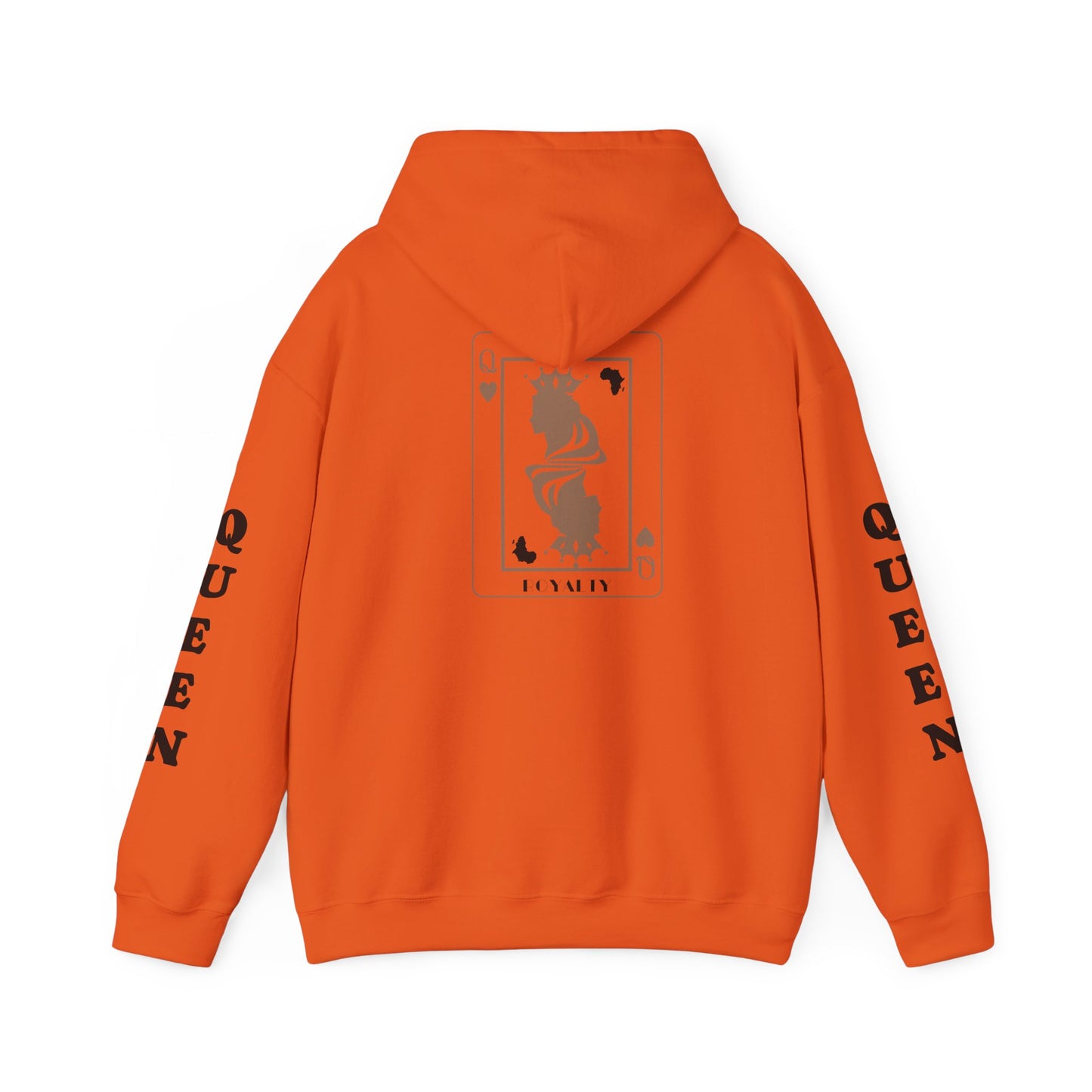 Queen of Hearts Card Hoodie — Graphic Playing Card Sweatshirt