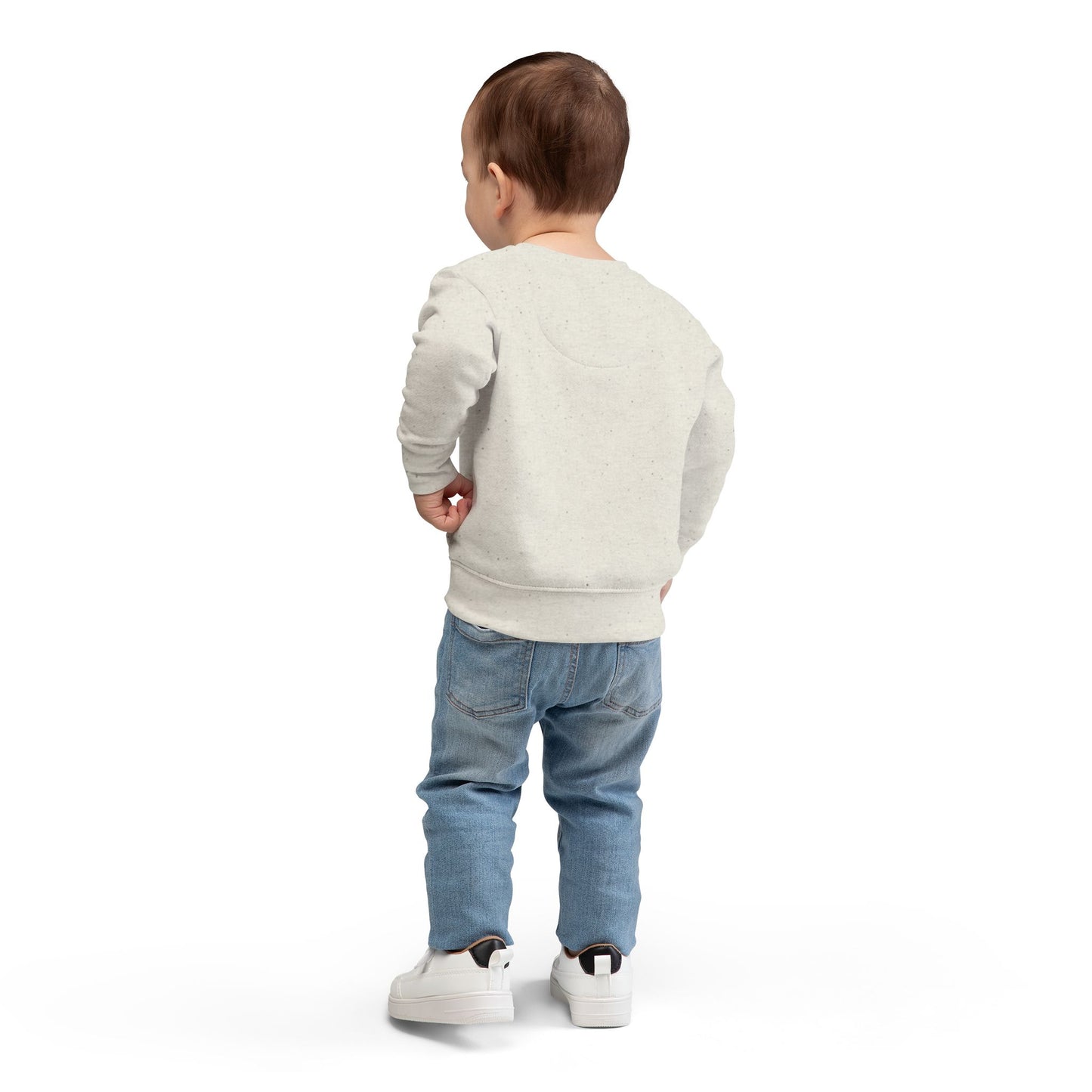 Toddler Sweatshirt - "Hello World" Earth Heart Graphic