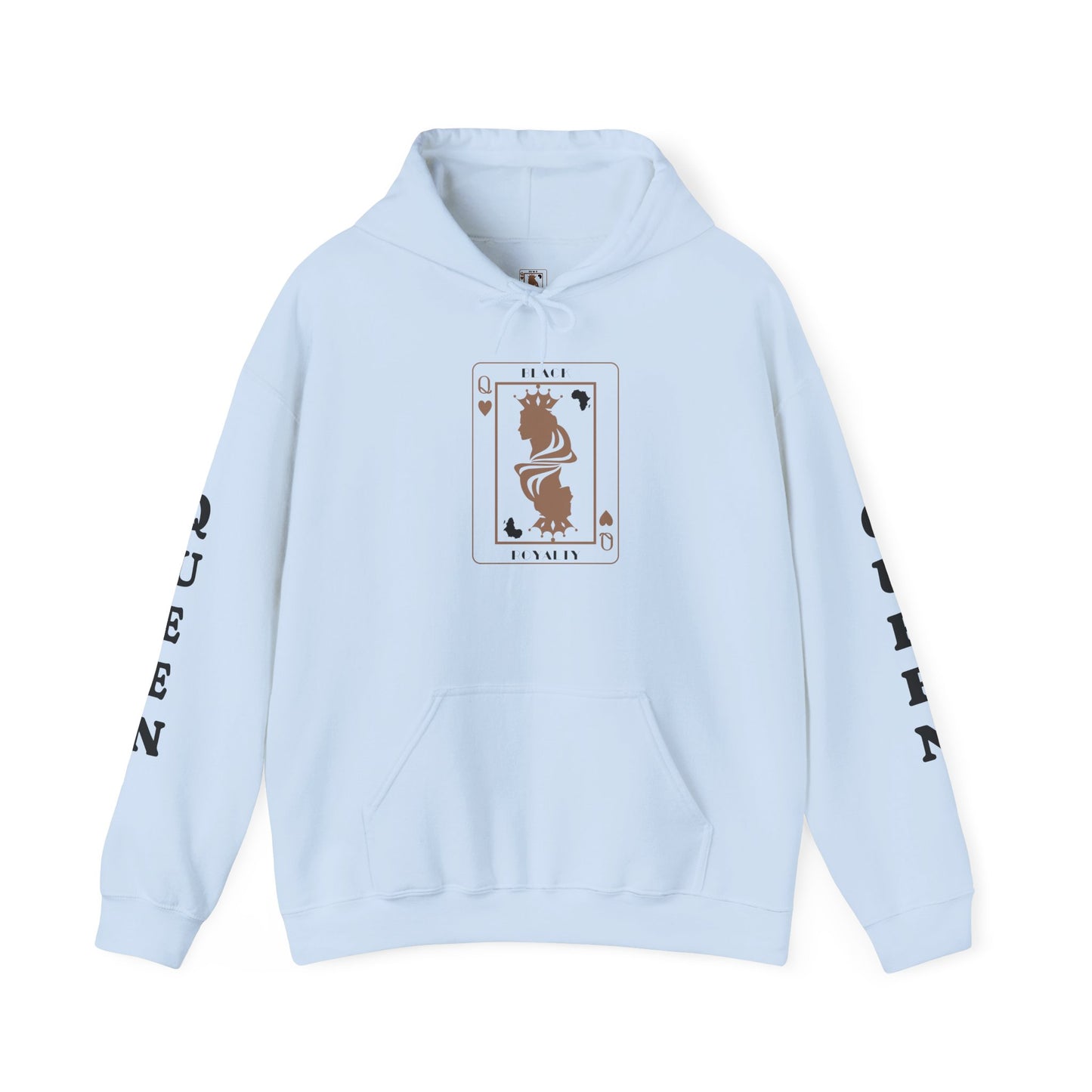 Queen of Hearts Card Hoodie — Graphic Playing Card Sweatshirt
