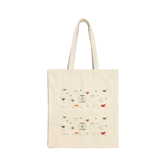 Cute Whimsical Cat Lover - Canvas Tote