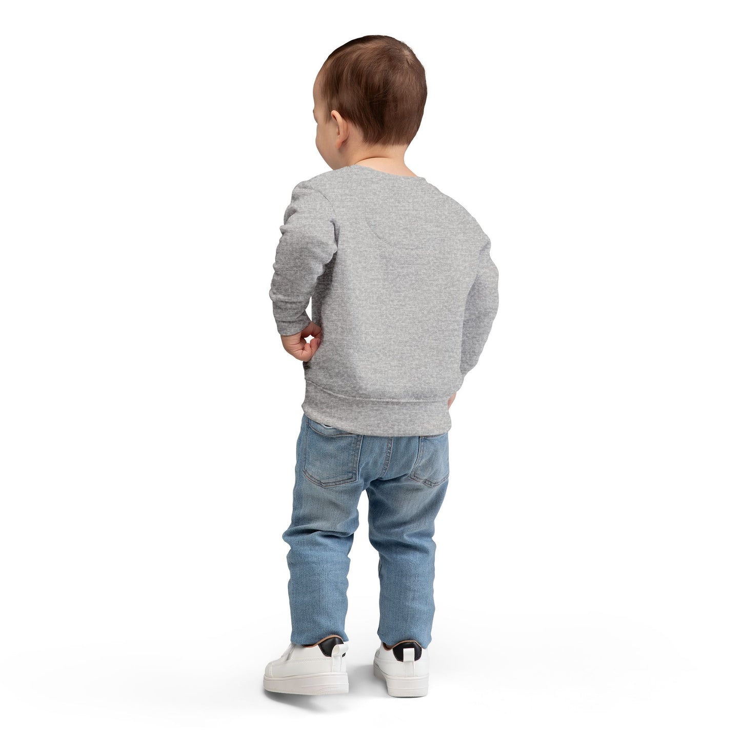 Toddler Sweatshirt - "Hello World" Earth Heart Graphic