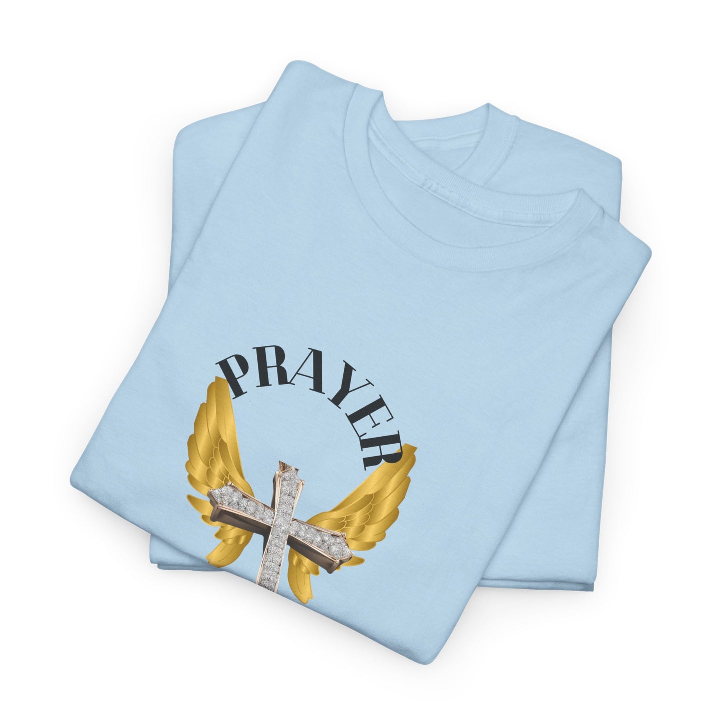 Holy: "Prayer Warrior" - Unisex Heavy Cotton Tee - Motivational T-Shirt (Adults)