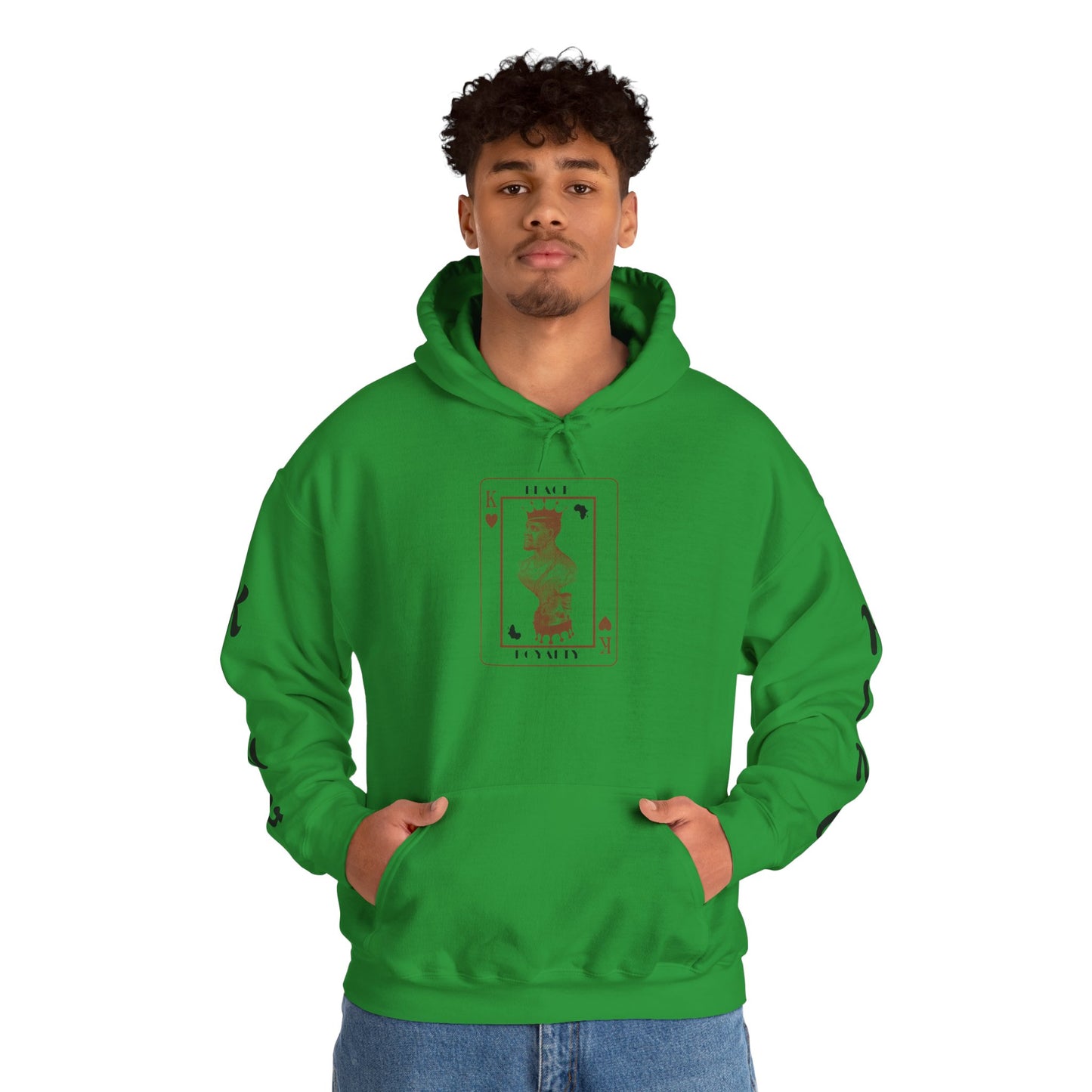 King of Hearts Hoodie — Classical Sculpture Playing Card Sweatshirt